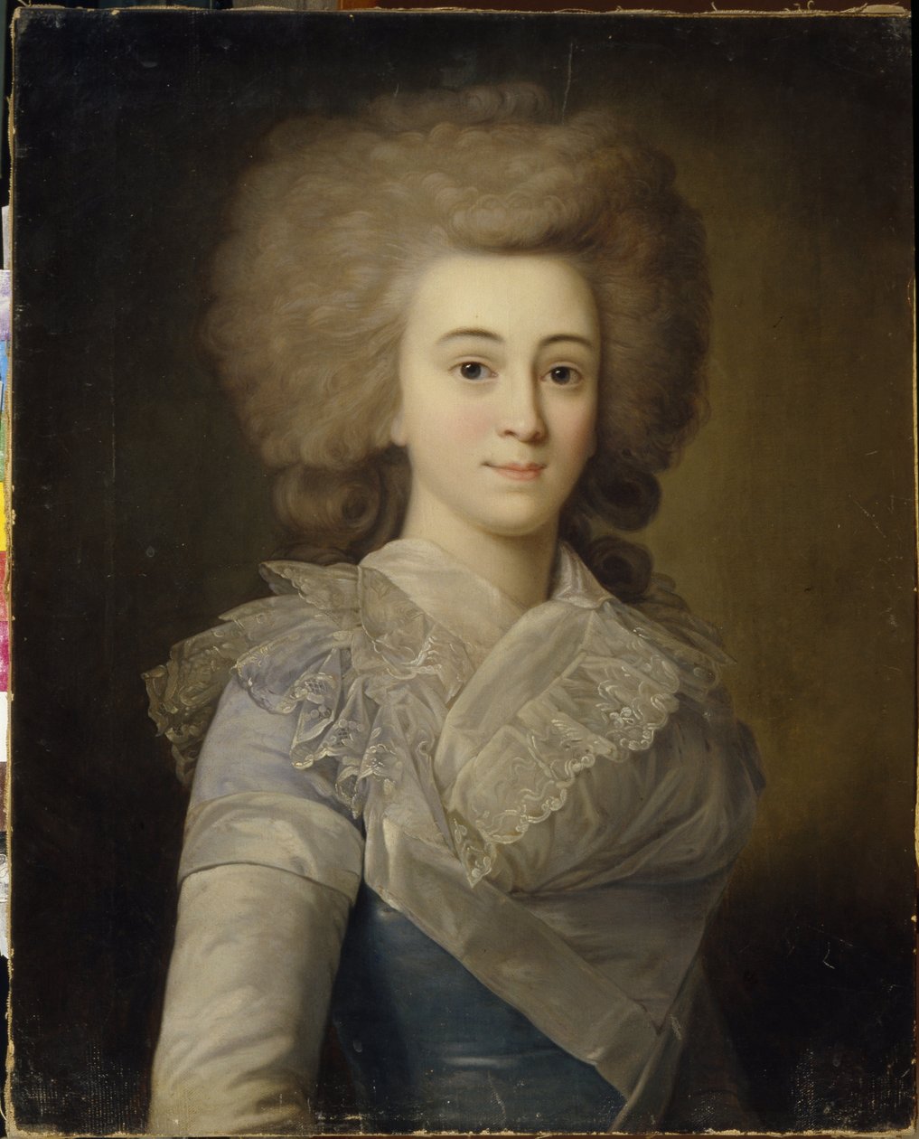 Porträtt av Elisabeth Alexandrovna Stroganova (1745-1831) (Porträtt av Elisaveta A. Stroganova). Anonym målning, olja på duk, ca 1770. Rysk konst från 1700-talet, rokokostonst. Regionalt konstgalleri, Tambov (Ryssland). av Unknown artist