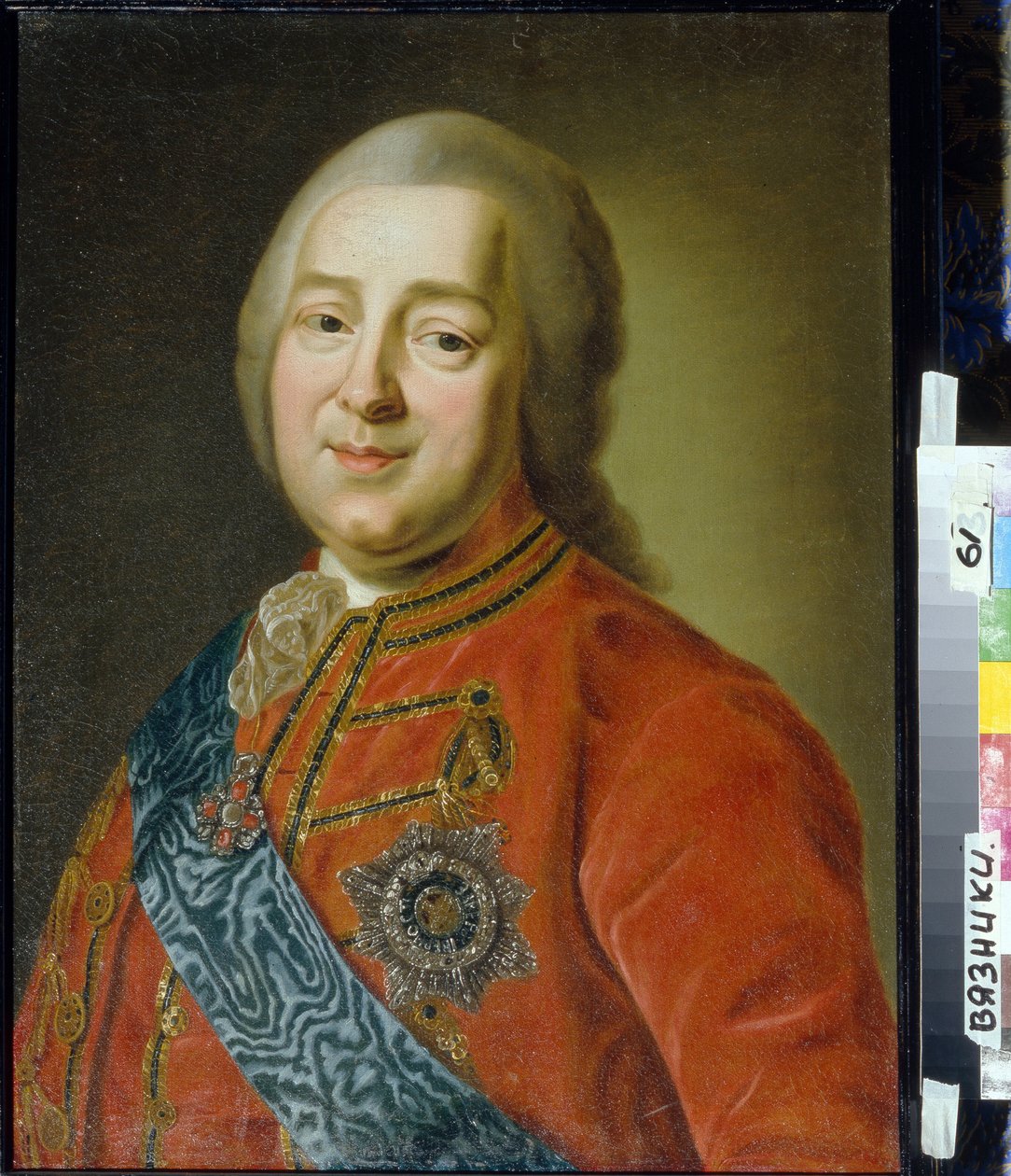 Porträtt av general och greve Nikita Ivanovich Panin (1718-1783) (Porträtt av generalgreve Nikita I. Panin). Anonym målning, olja på duk, 1700-talets andra hälft, klassicism. Regionalt museum för konst och historia, Vyazniki (Ryssland) av Unknown artist