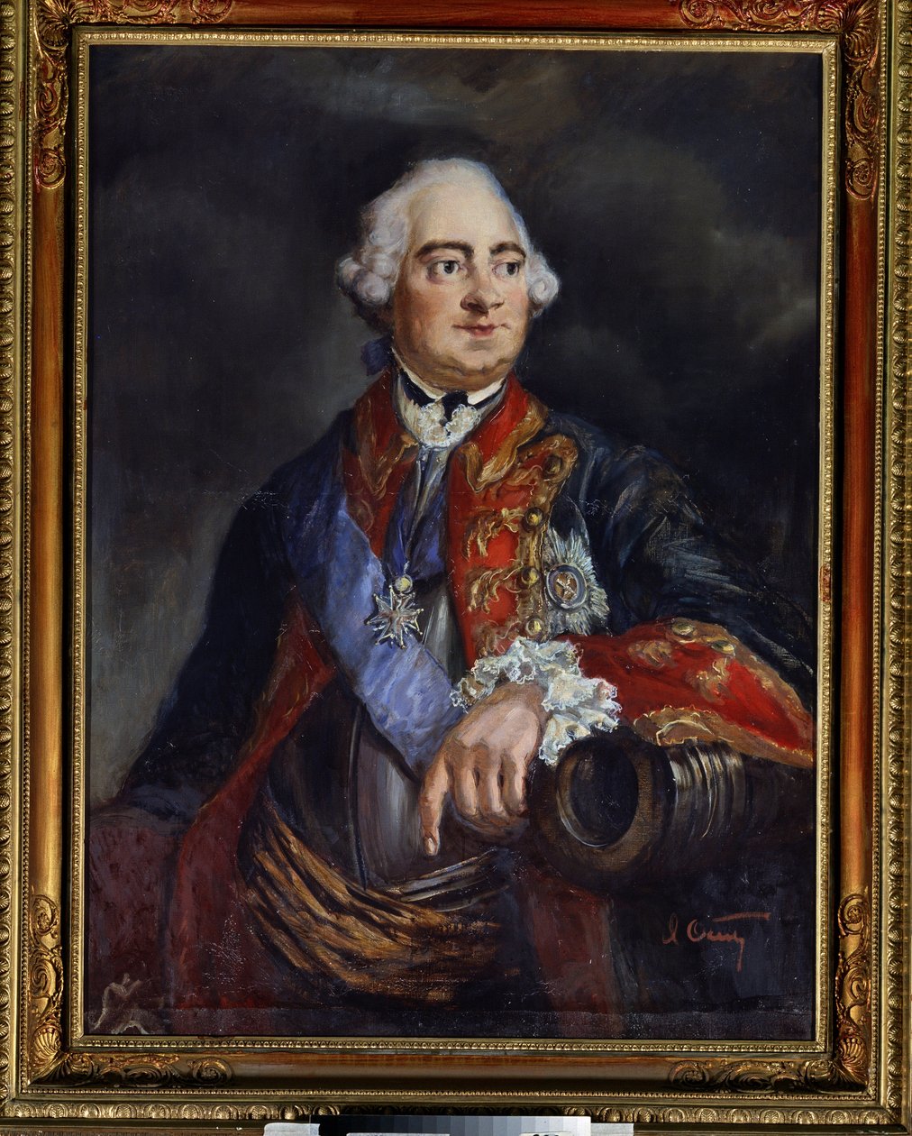 Porträtt av matematikern Leonard Euler (1707-1783) (Porträtt av matematikern Leonhard Euler). Anonym målning. Olja på duk, 79 x 69,5 cm av Unknown artist