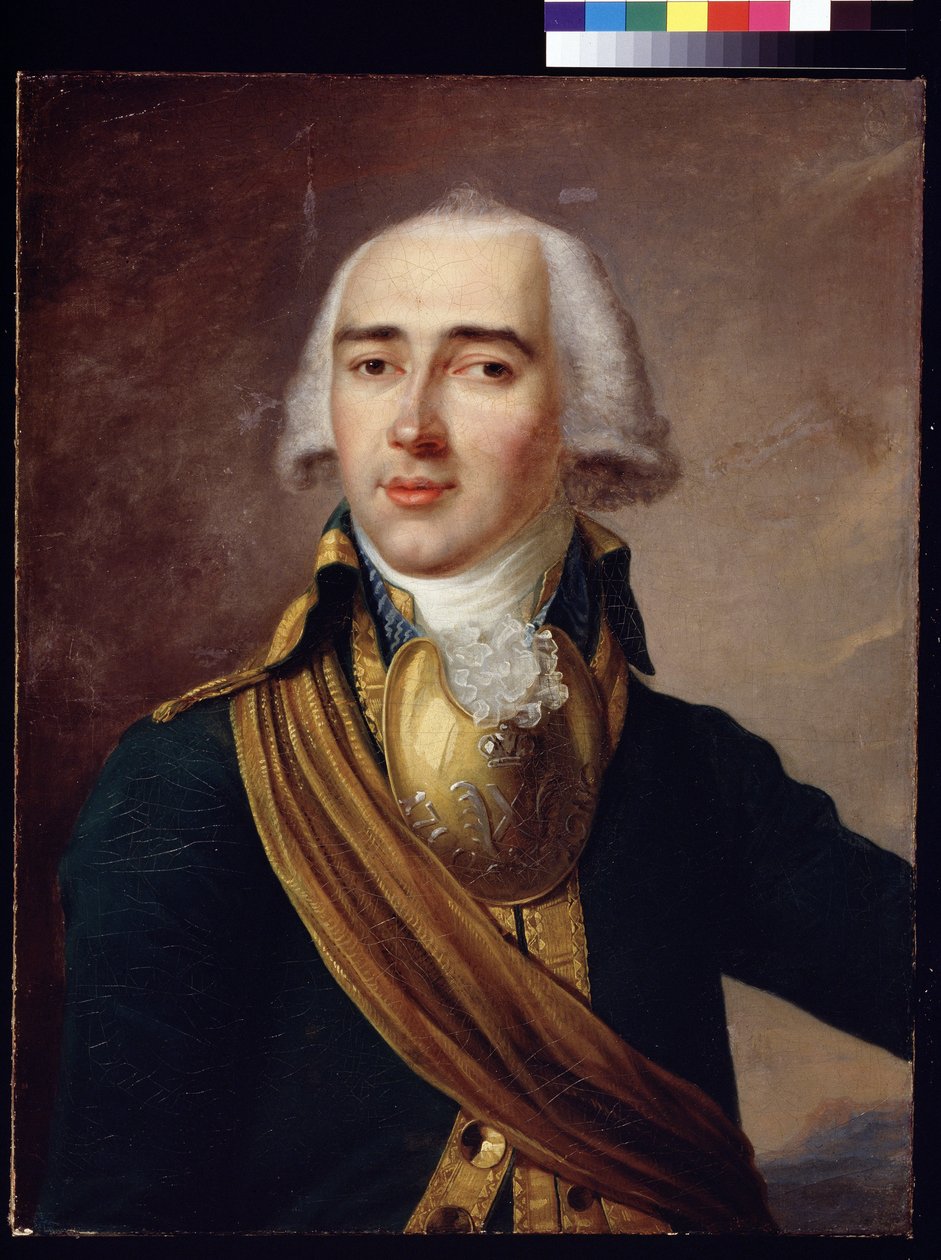 Porträtt av poeten Ivan Dmitriev (1760-1837) (Porträtt av poeten Ivan Dmitriev). Anonym målning. Olja på duk, 65 x 50,4 cm, ca 1790. Klassicism. State Museum of History, Moskva. av Unknown artist