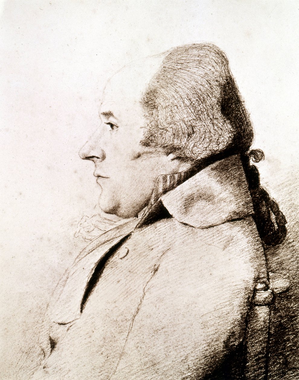 Porträtt av amiral William Bligh (1754 - 1817), navigatör och upptäcktsresande, upptäckte han Bountyöarna. av Unknown artist