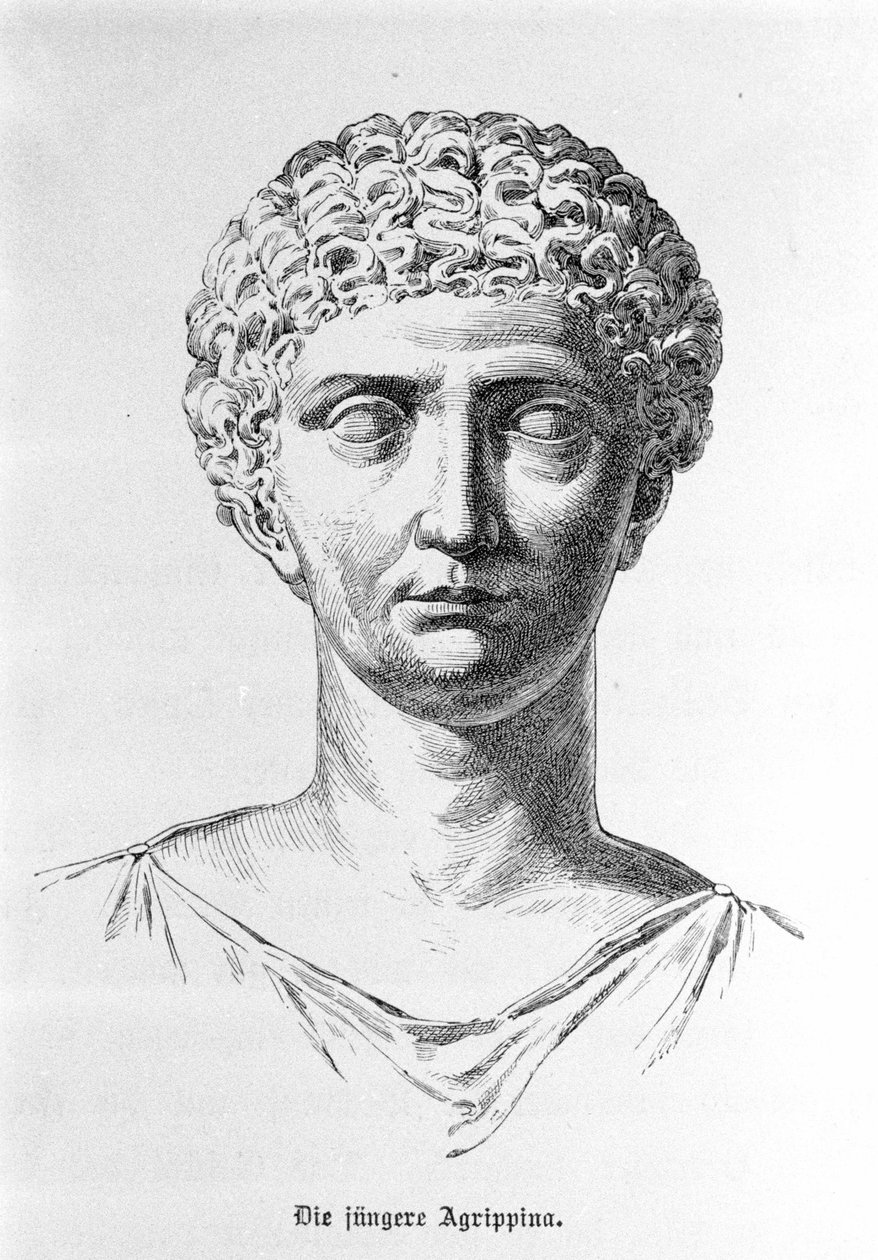 Porträtt av Agripine den unge (16 - 59). av Unknown artist
