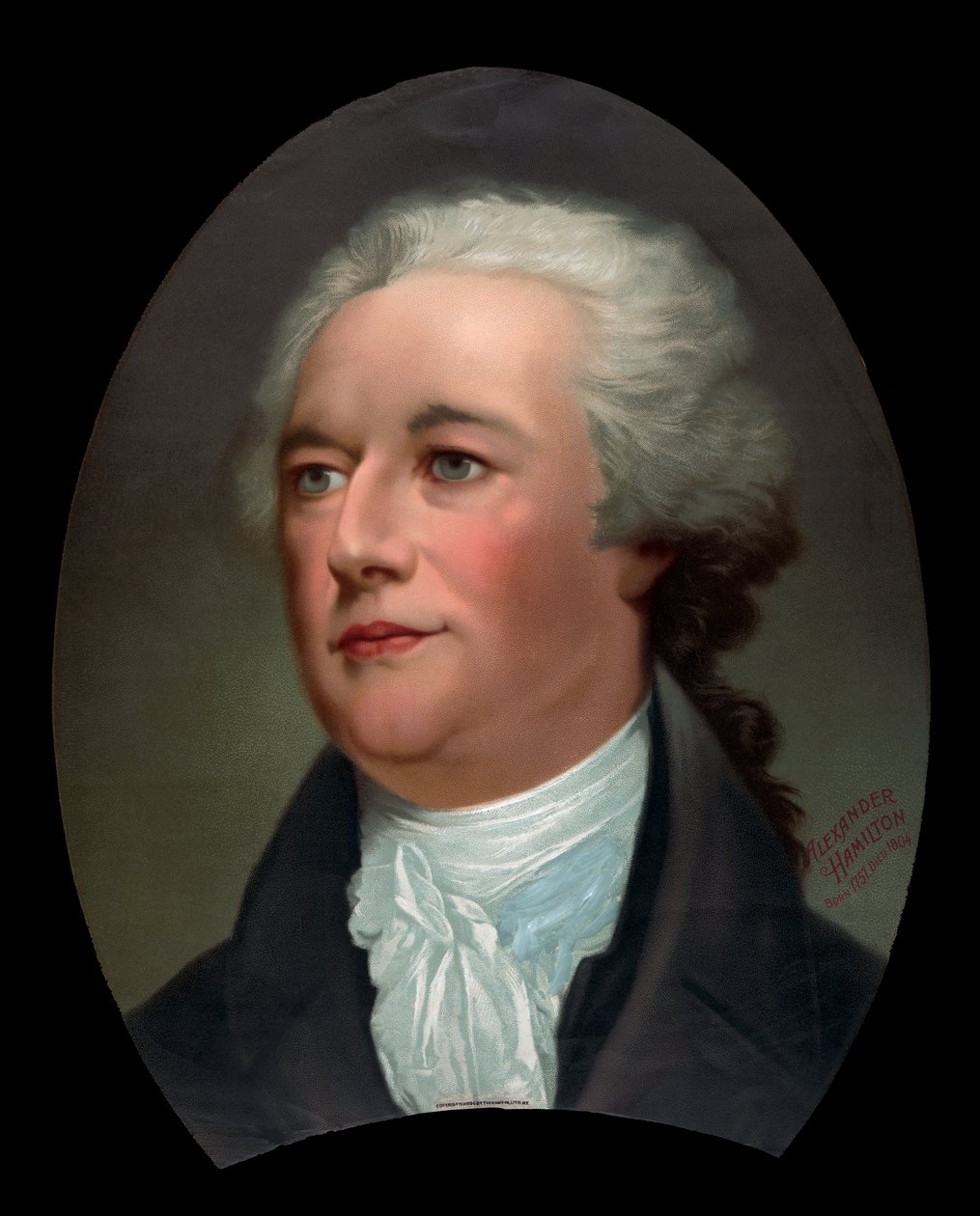 Porträtt av Alexander Hamilton av Unknown artist