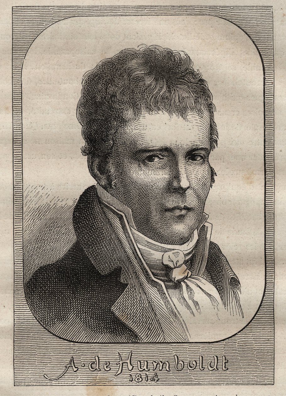 Porträtt av Alexander von Humboldt (1769-1859) - illustration hämtad från "The Great Mariners of the 18th century"" av Unknown artist