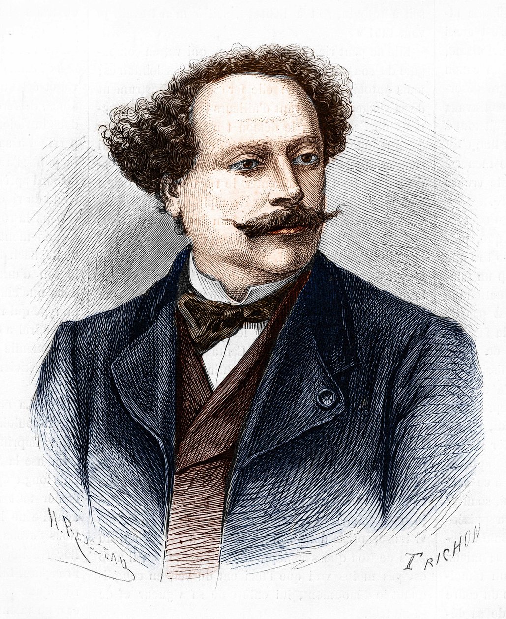 Porträtt av Alexandre Dumas Jr. (1824-1895), fransk författare. av Unknown artist