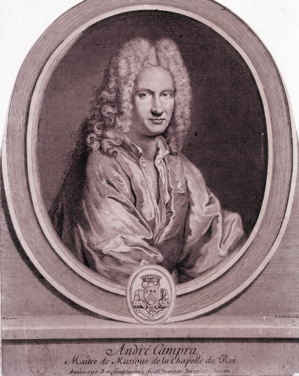 Porträtt av André Campra (1660-1744), fransk kompositör. av Unknown artist
