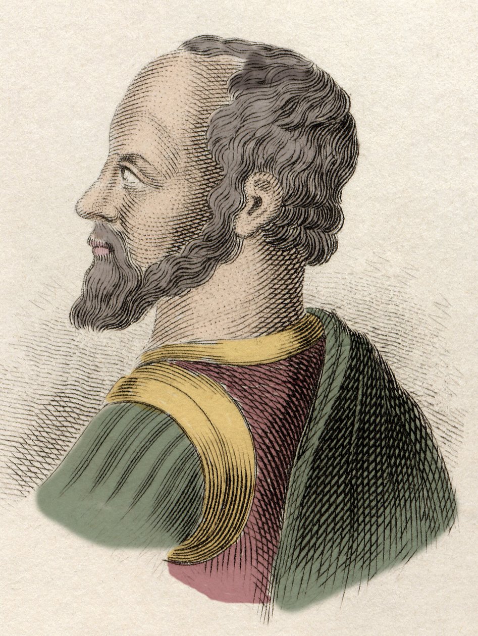 Porträtt av Anne de Montmorency, hertig av Montmorency (1492-1567), fransk militär, statsman och diplomat. Gravyr av 1800-talet. av Unknown artist