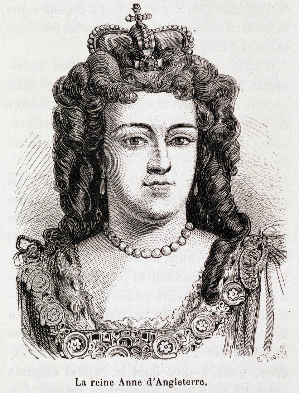 Porträtt av Anne av England. av Unknown artist