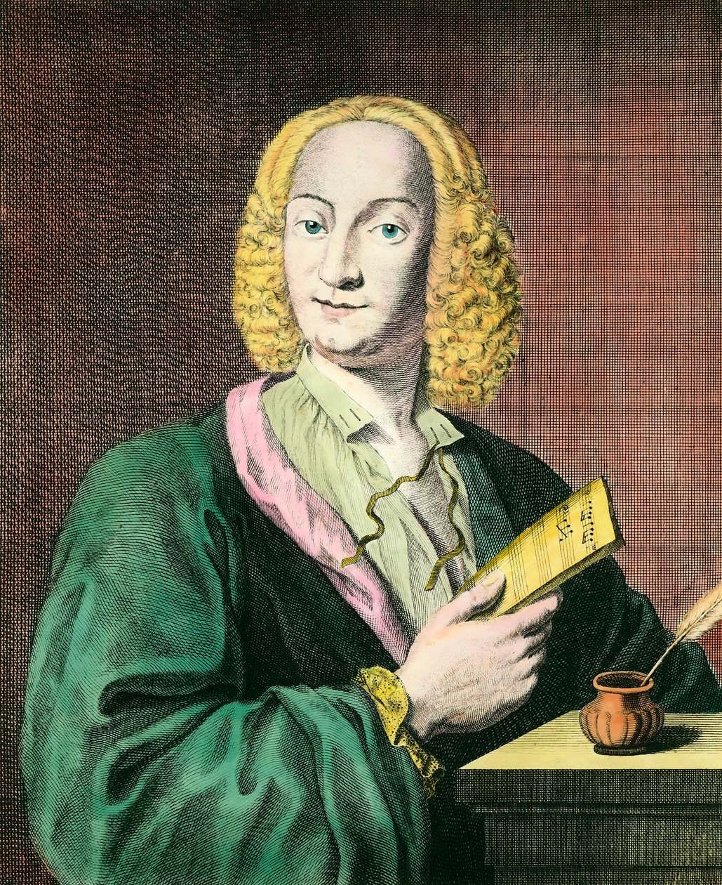 Porträtt av Antonio Vivaldi (1678-1741), italiensk kompositör. Gravyr av 1700-talet. Privat samling av Unknown artist
