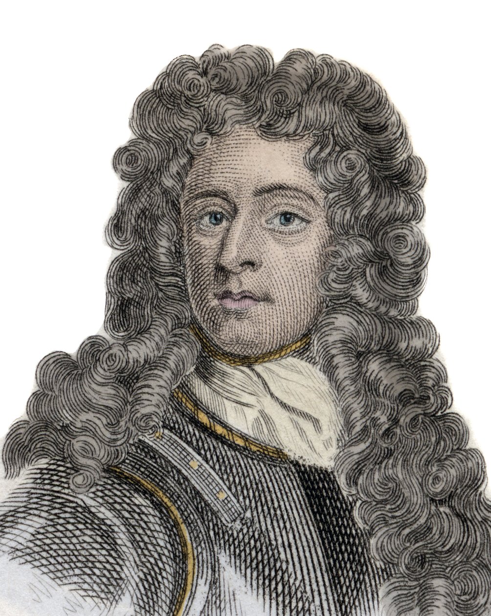 Porträtt av Arthur Herbert (1647-1716), jarl av Torrington, amiral och engelsk politiker. Gravyr av 1800-talet. av Unknown artist