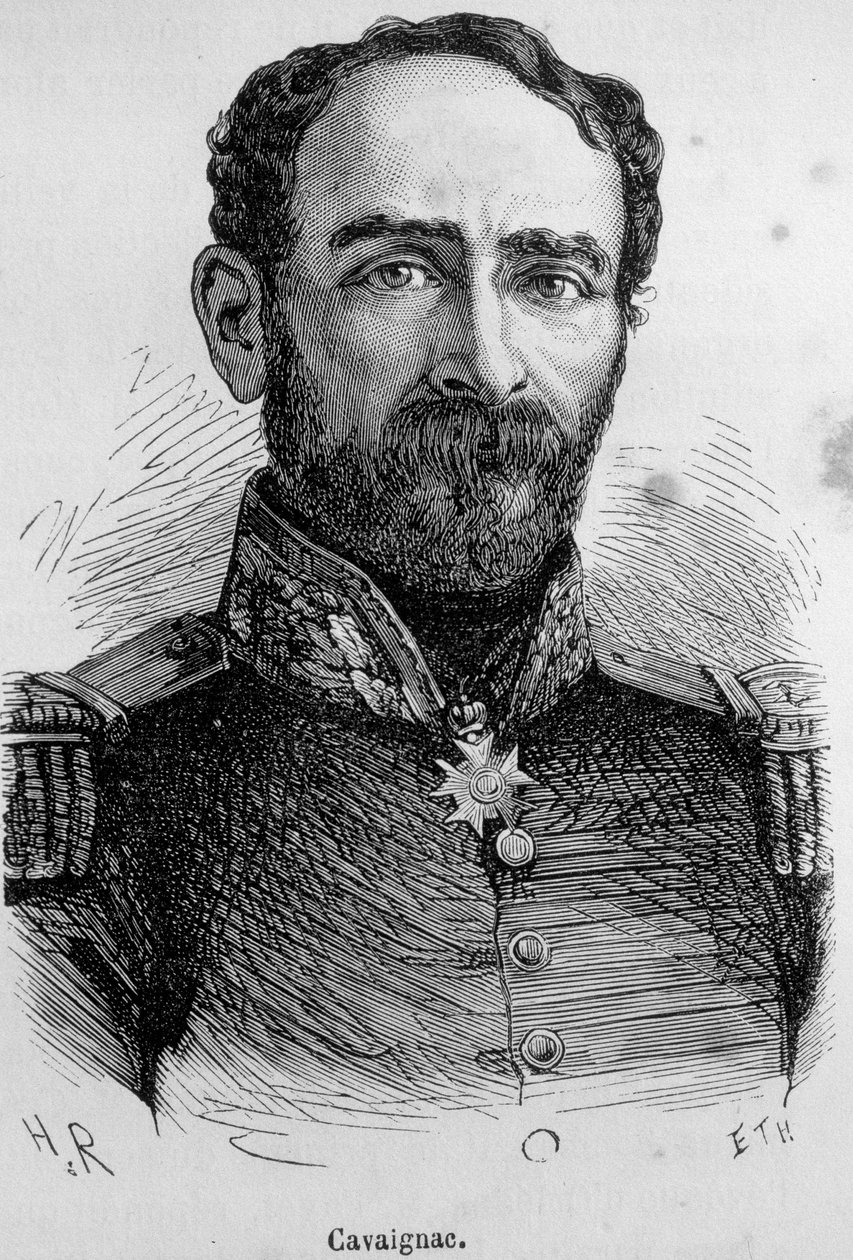 Porträtt av Cavaignac (1802-1857), fransk politiker och general av Unknown artist