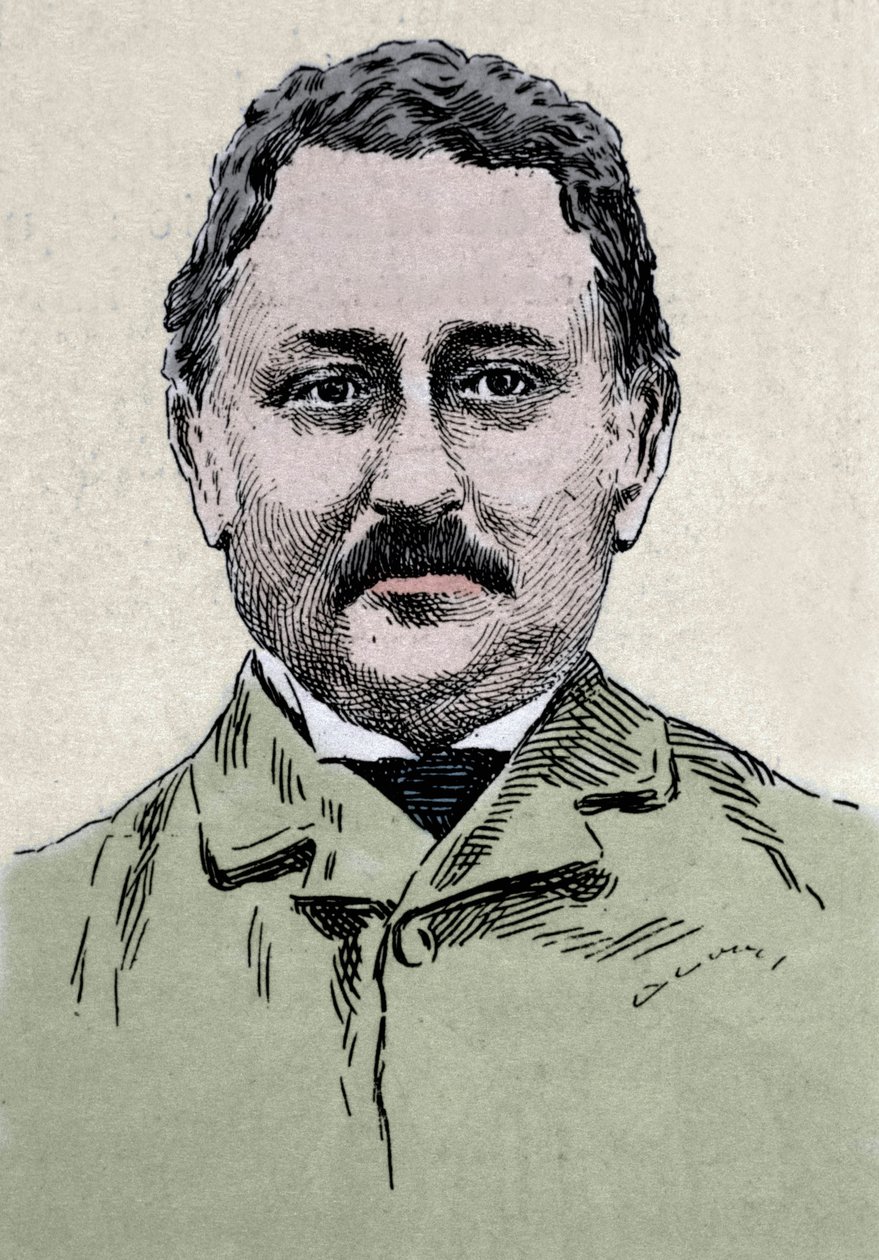 Porträtt av Cecil John Rhodes (1853-1902) brittisk affärsman och kolonialadministratör. av Unknown artist
