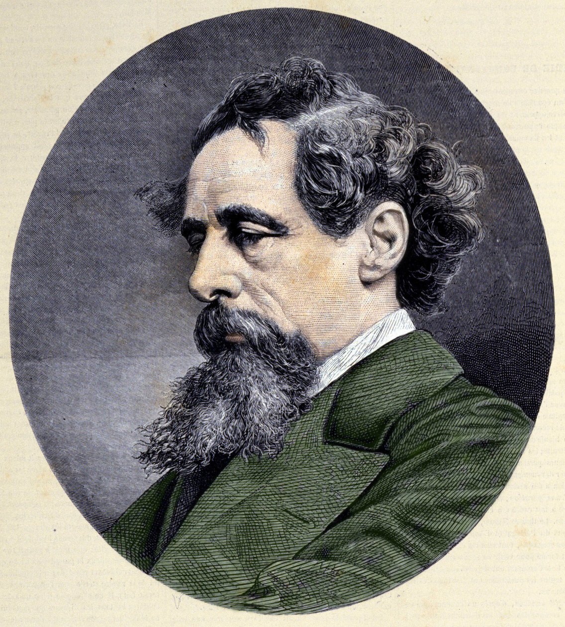 Porträtt av Charles Dickens (1812-1870), engelsk författare. av Unknown artist
