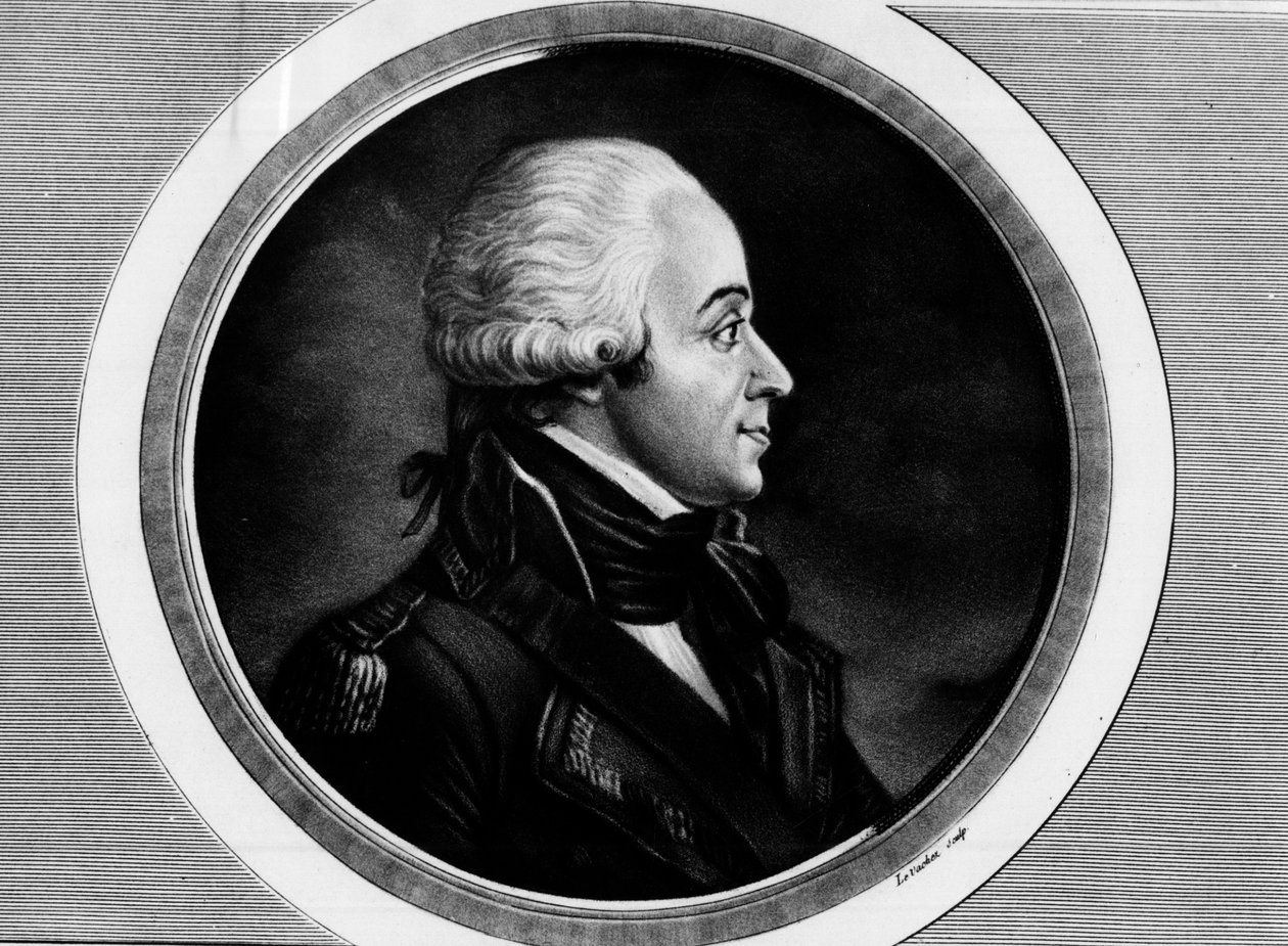 Porträtt av Charles Francois Dumouriez (1739-1823), utrikesminister. Gravyr i "" Komplett samling av historiska målningar från den franska revolutionen, i tre volymer.""" 1804. av Unknown artist