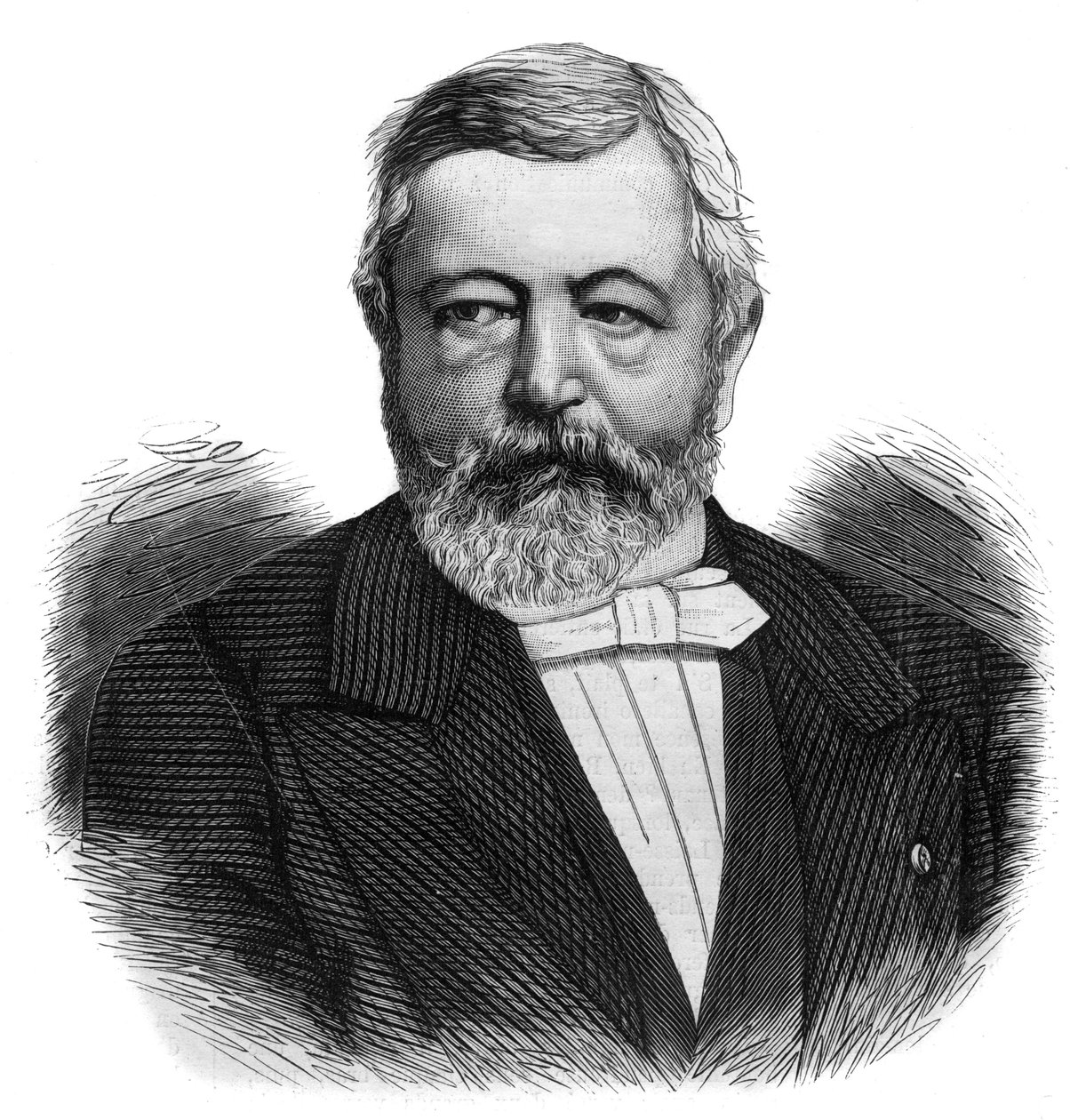 Porträtt av Charles de Kerchove av Denterghem (1819-1882) belgisk ingenjör och liberal politiker av Unknown artist