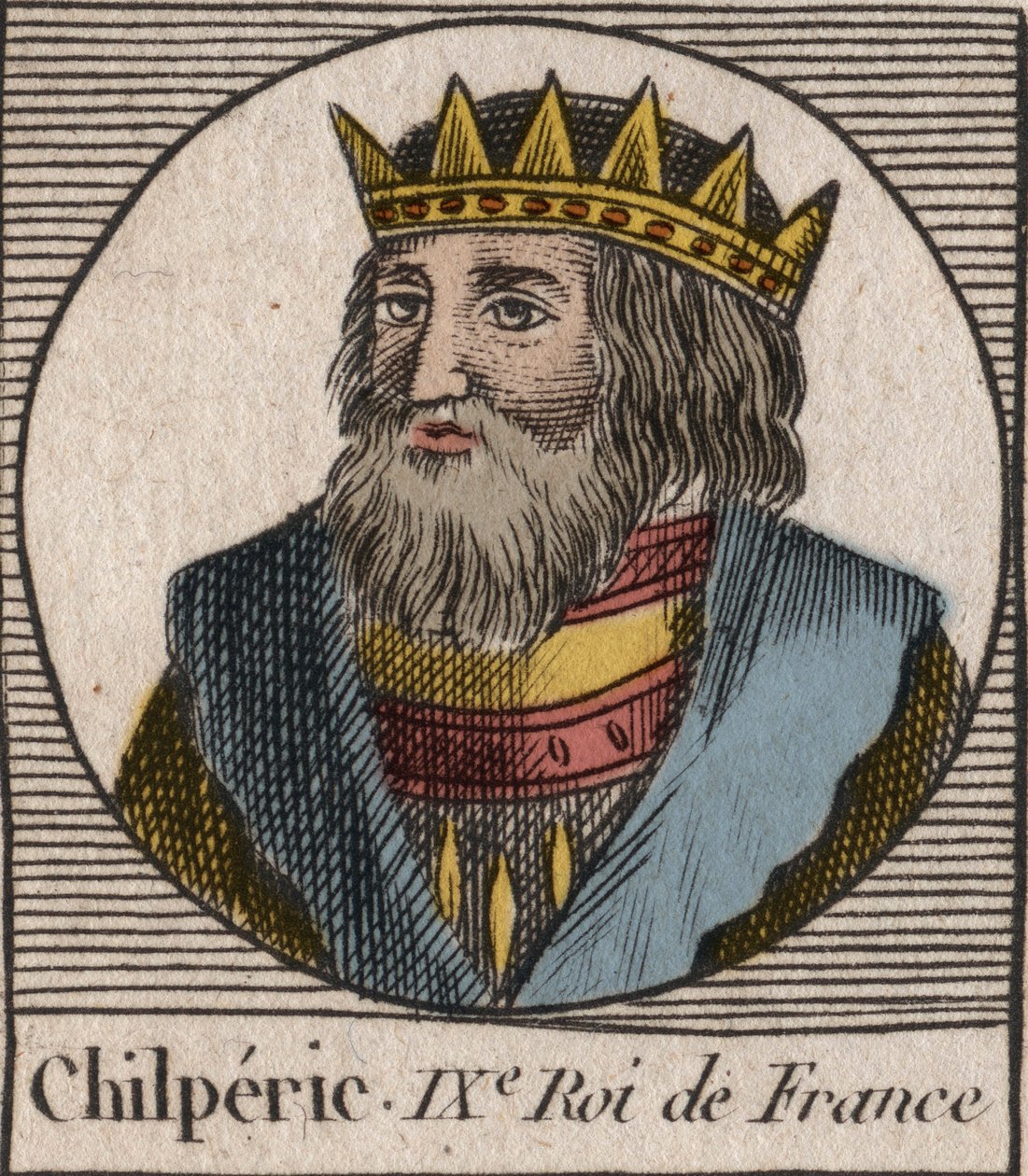 Porträtt av Chilperic I av Unknown artist