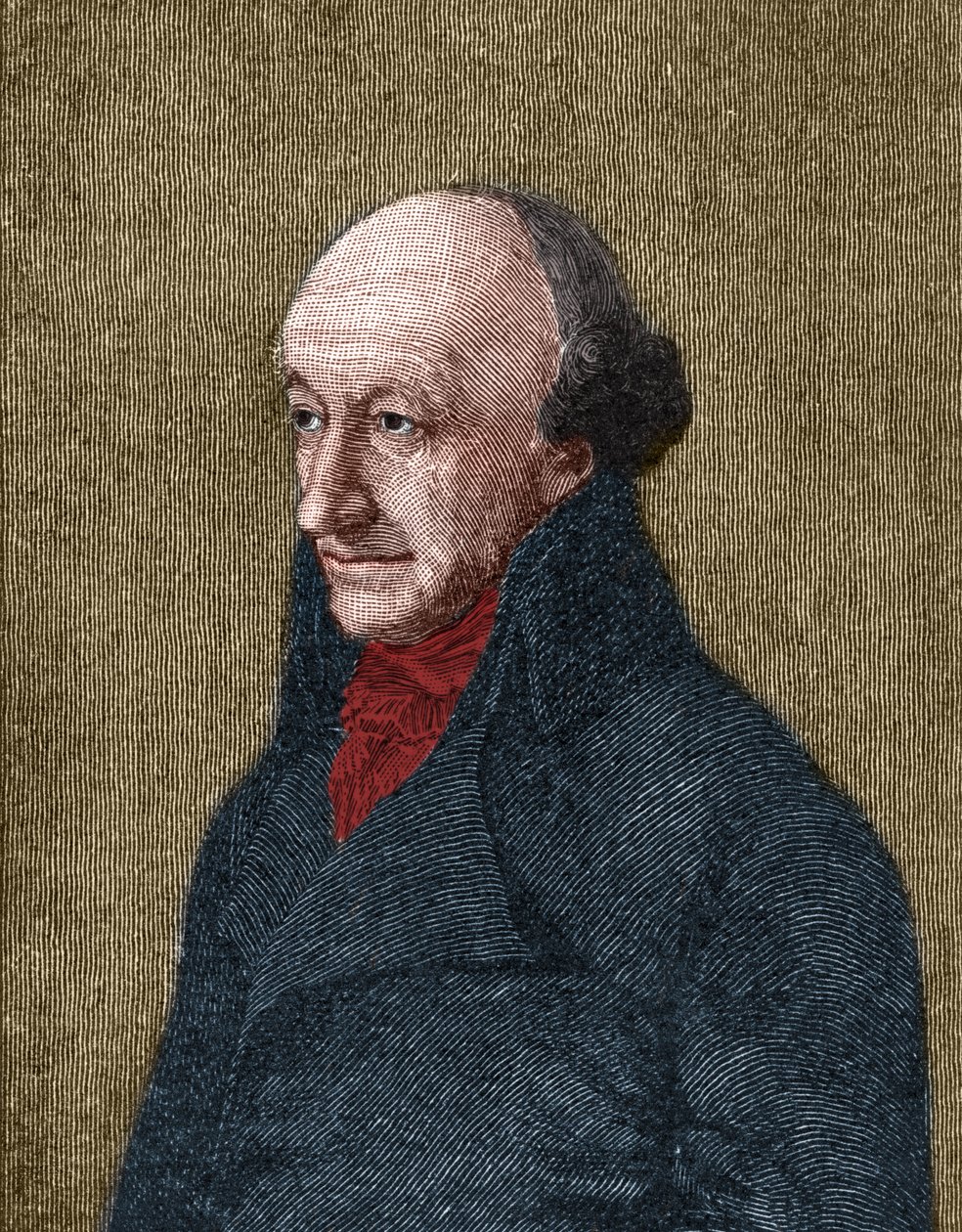 Porträtt av Christoph Martin Wieland (1733-1813) tysk poet, översättare och redaktör. av Unknown artist
