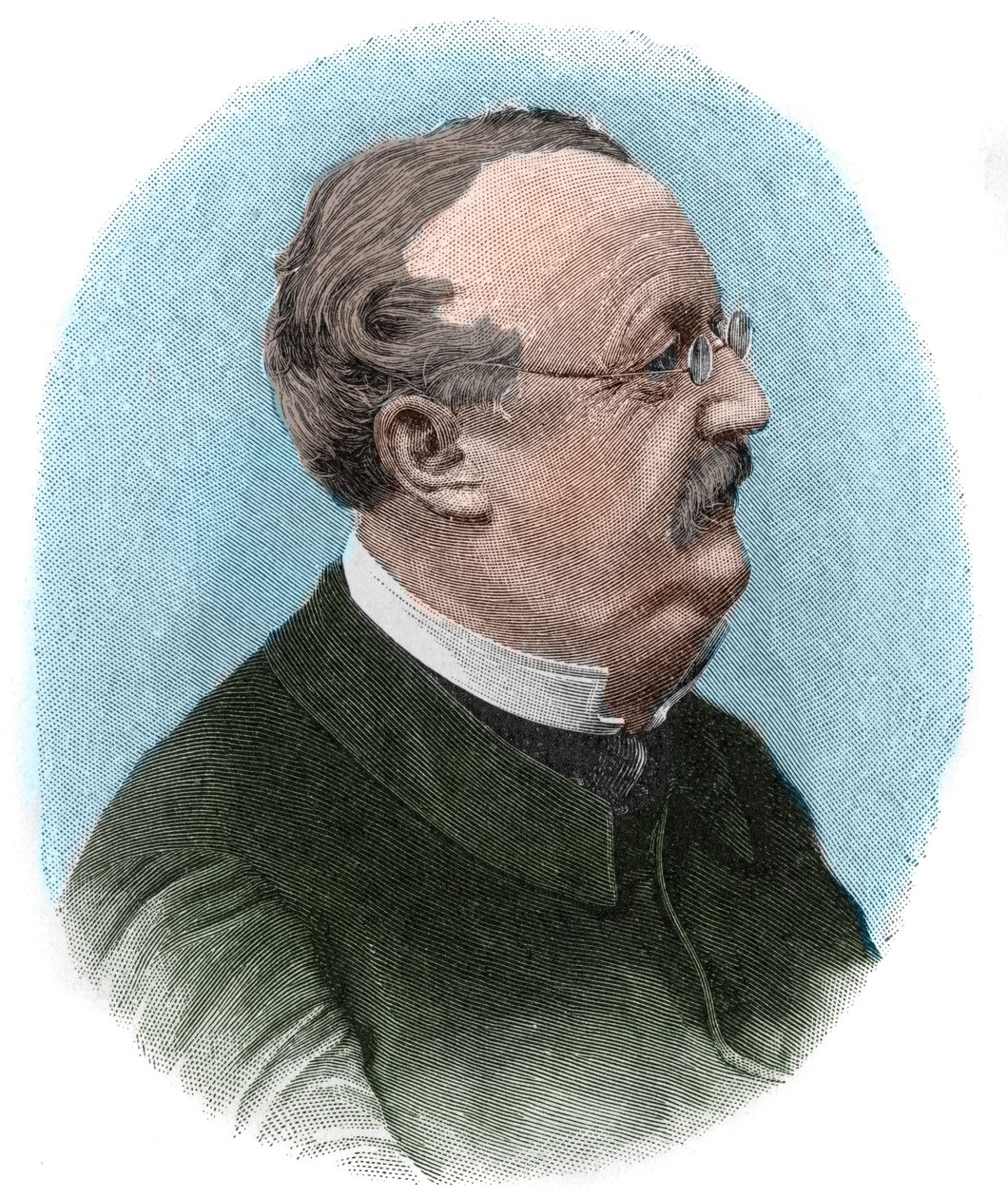 Porträtt av Conrad (Konrad) Ferdinand Meyer (1825-1898) schweizisk poet och författare på tyska. av Unknown artist