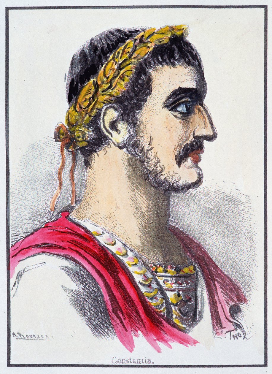 Porträtt av Konstantin, romersk kejsare av Unknown artist