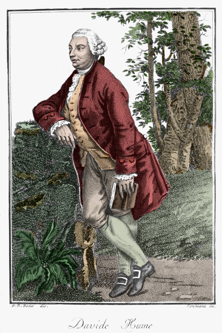 Porträtt av David Hume, skotsk filosof (1711-1776). av Unknown artist