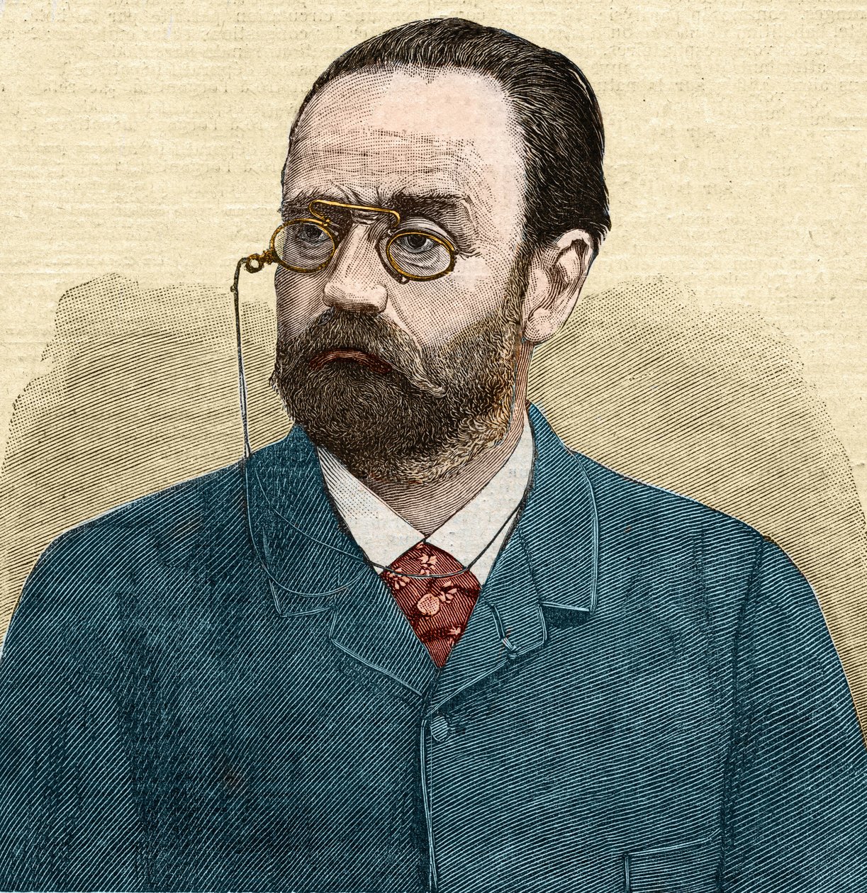 Porträtt av Emile Zola (1840-1902) fransk författare. av Unknown artist