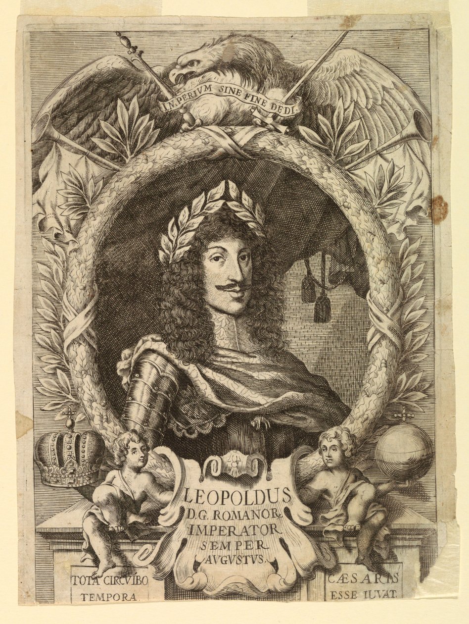 Porträtt av kejsar Leopold I (1640-1705) av Unknown artist