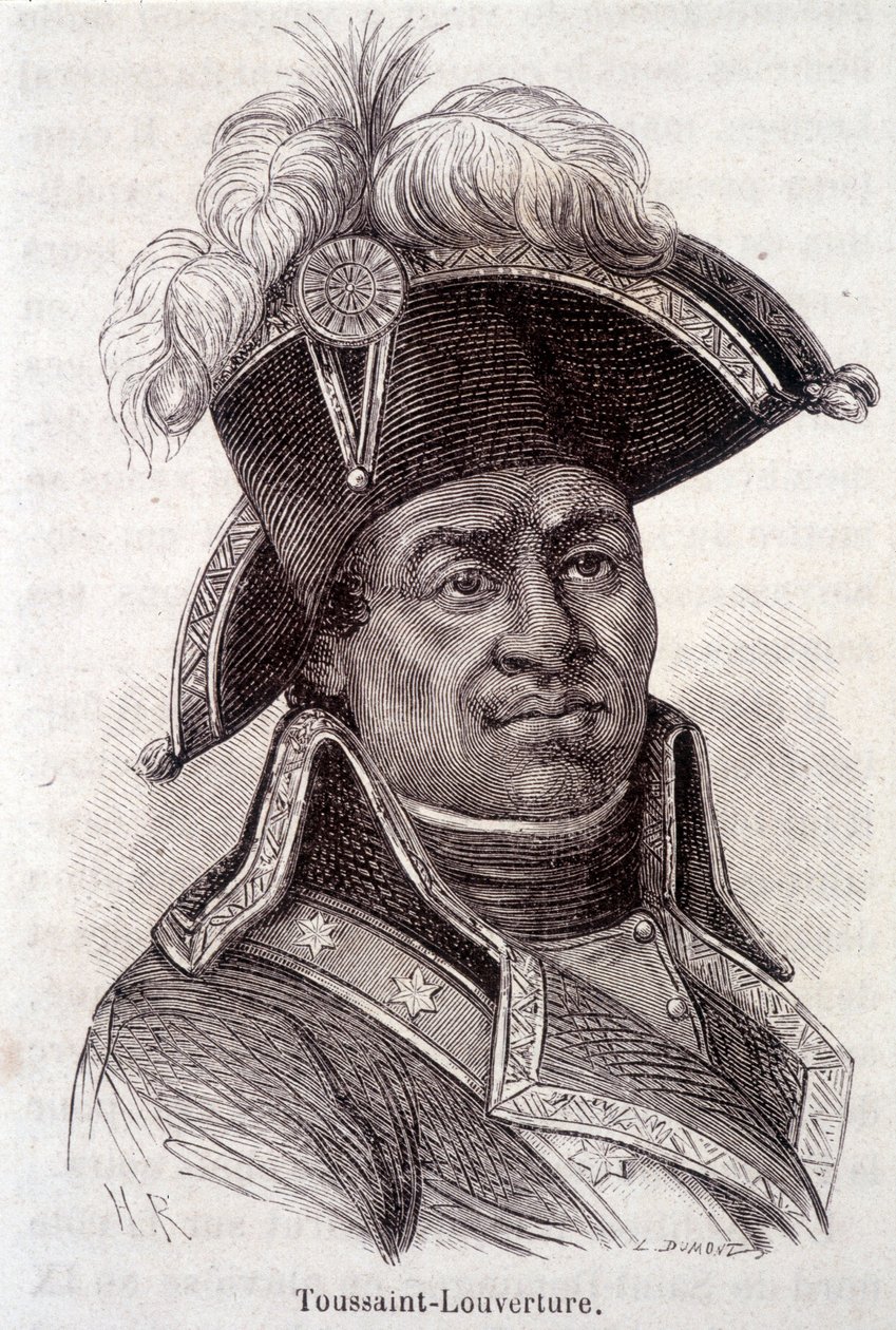 Porträtt av Francois Dominique Toussaint känd som "" Toussaint-Louverture" (Toussaint Louverture av Unknown artist