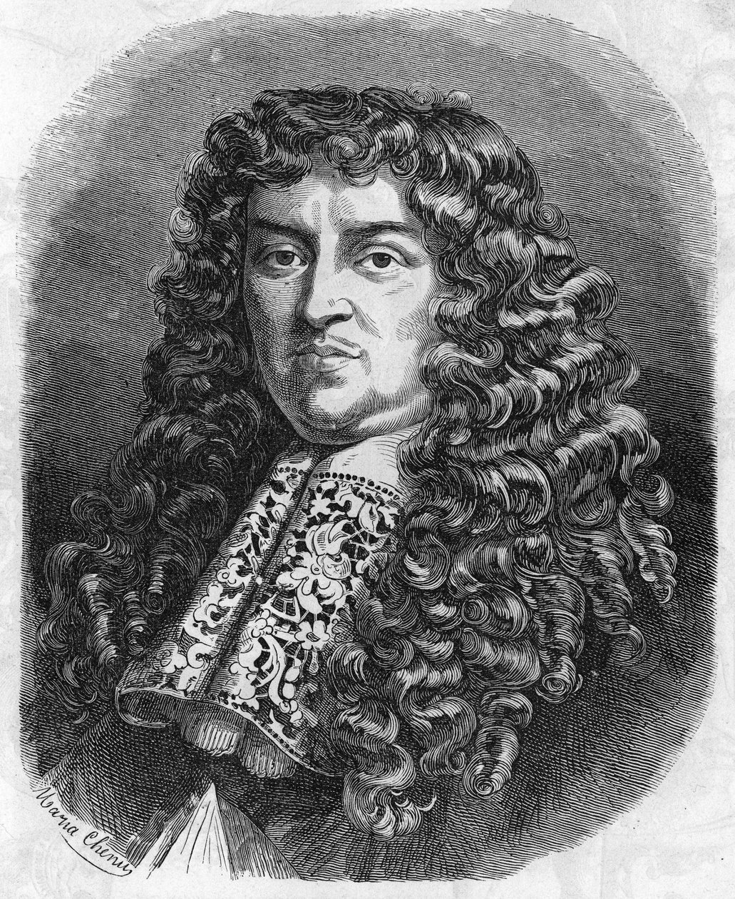 Porträtt av François Michel Le Tellier, Marquis de Louvois (1639 - 1691), fransk politiker. av Unknown artist