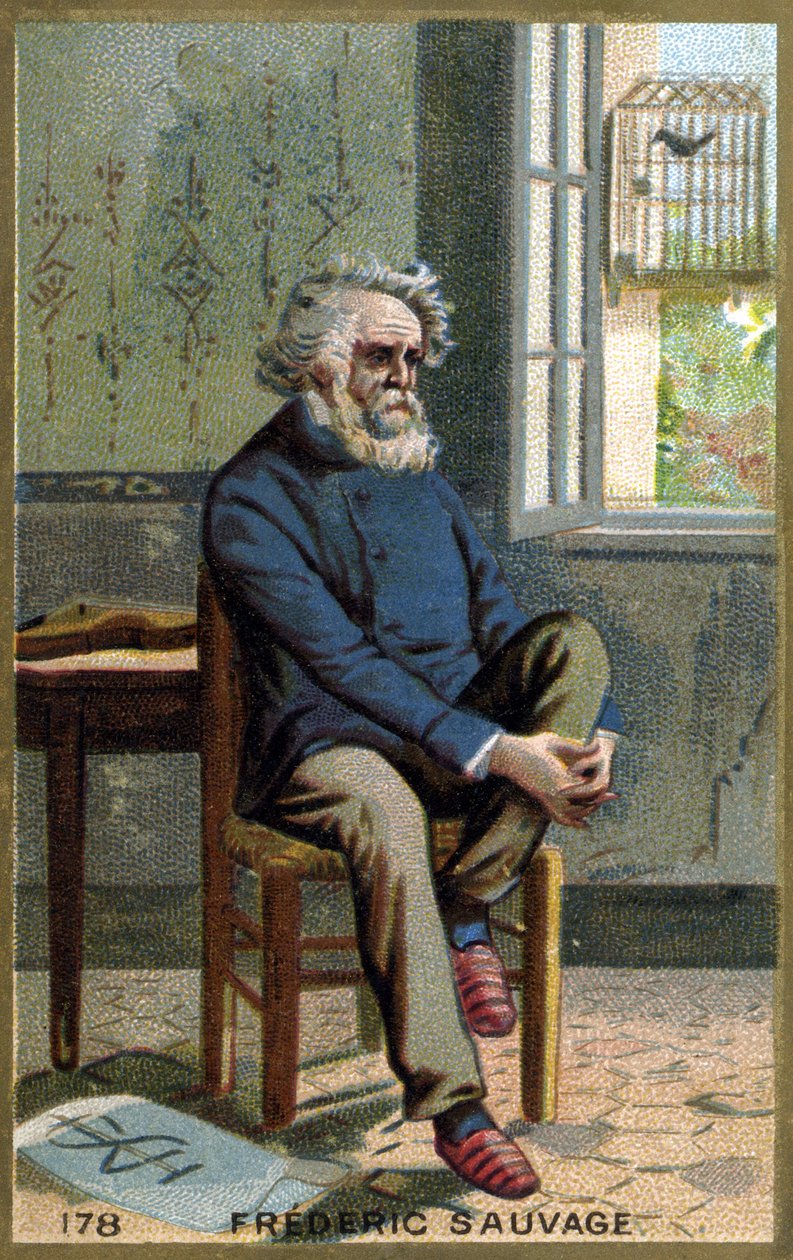 Porträtt av Frédéric Sauvage (1786 - 1857), fransk uppfinnare. av Unknown artist