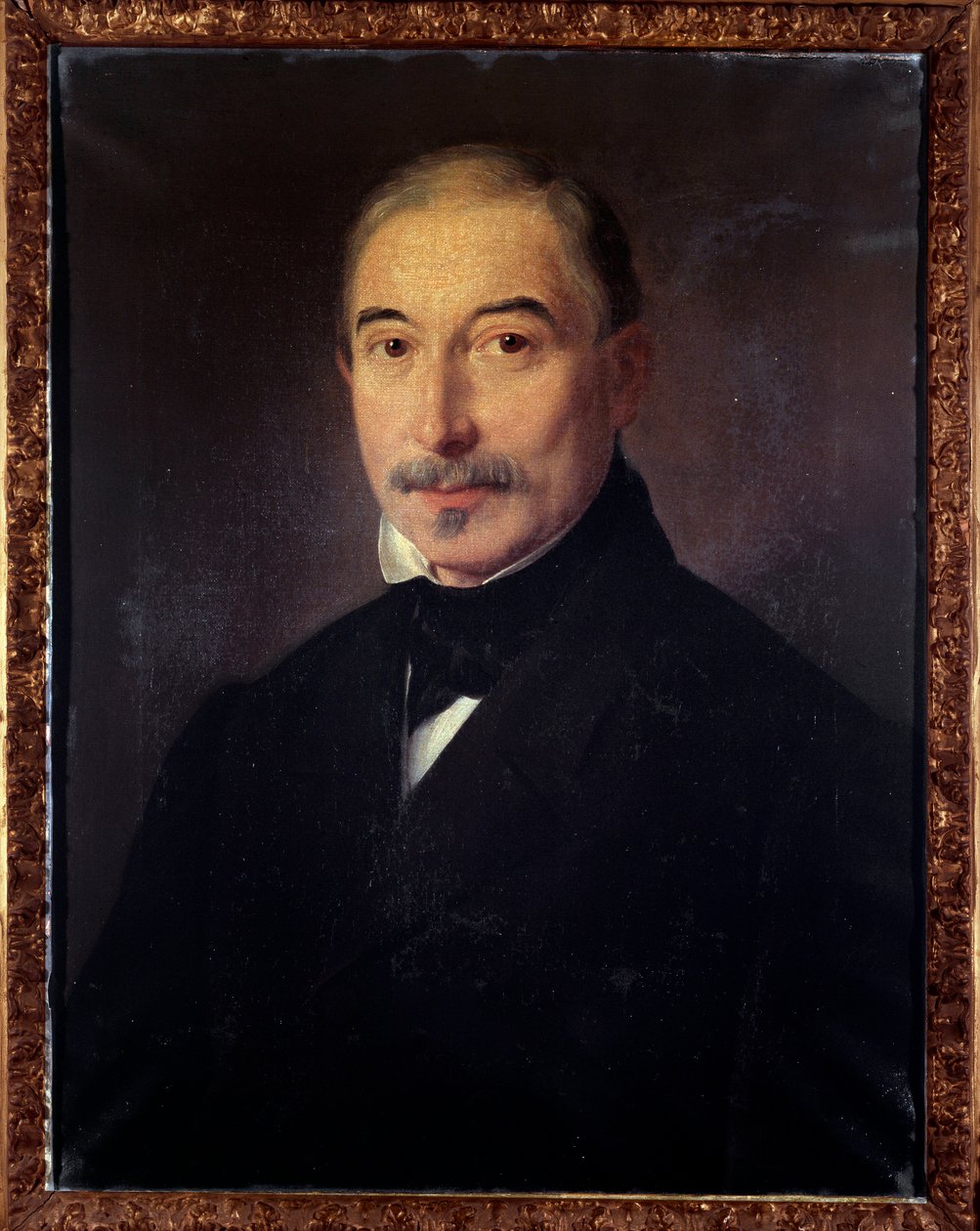 Porträtt av Gaetan Brizzi, italiensk hornspelare (målning av Unknown artist