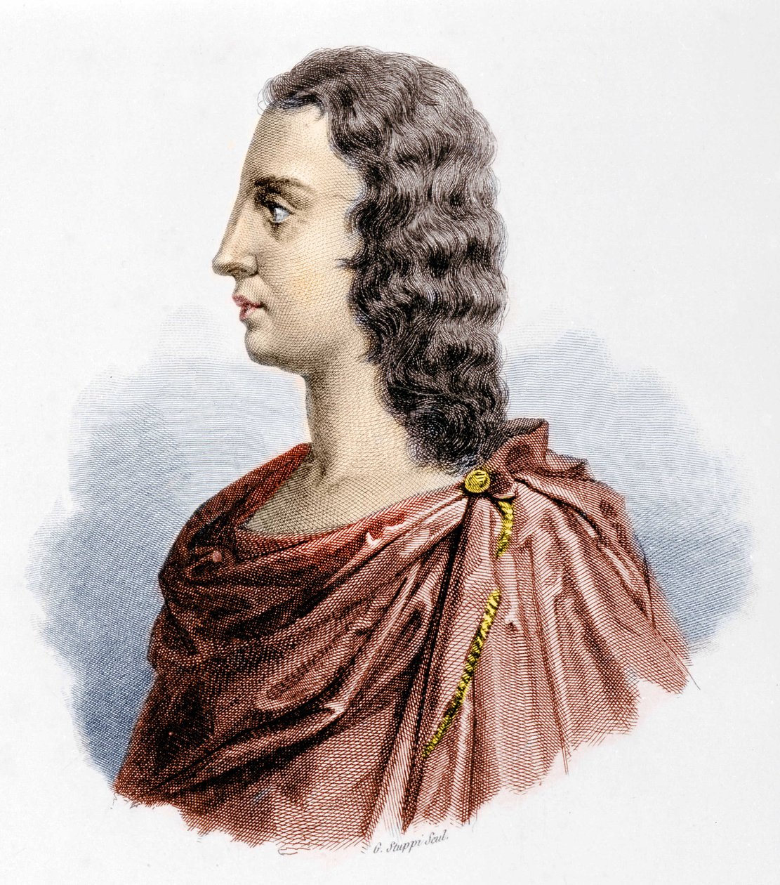 Porträtt av Gaetano Majorano dit Caffarelli (1710 -1783). av Unknown artist