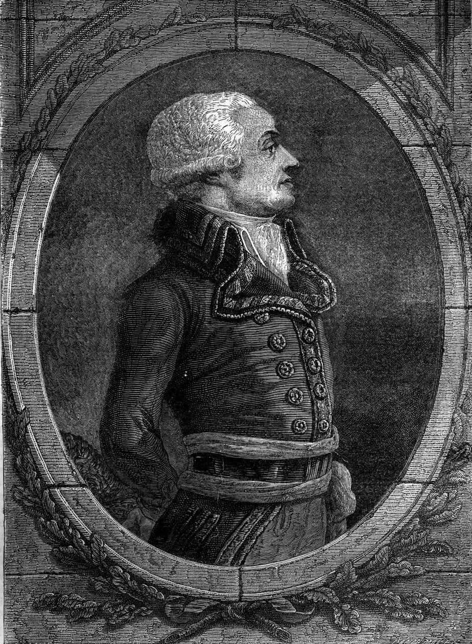 Porträtt av general Dumouriez. Charles Francois du Perier, dit du Perier du Mourier sedan fransk general Dumouriez (1739 - 1823). av Unknown artist
