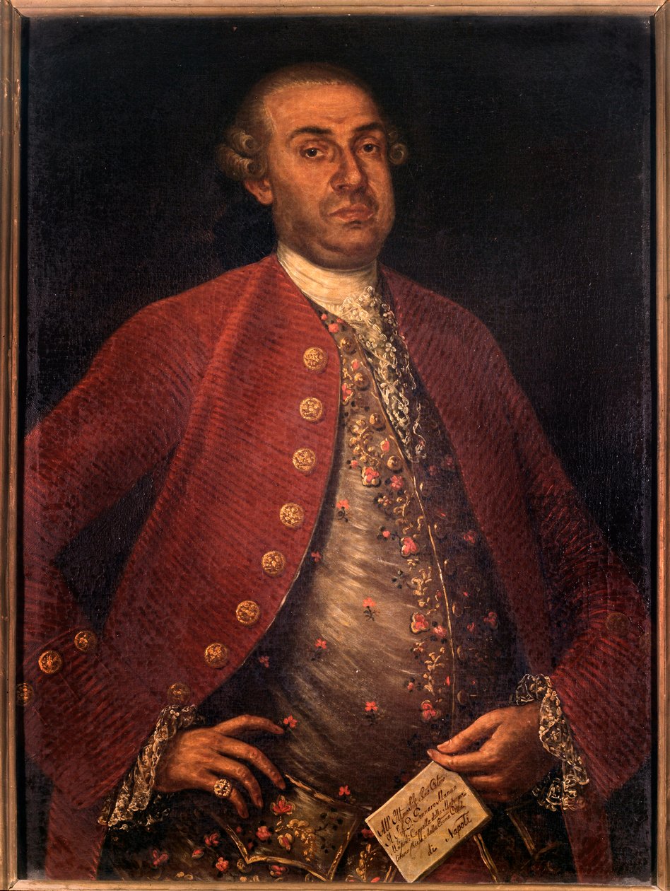 Porträtt av Gennaro Manna, italiensk kompositör (målning av Unknown artist