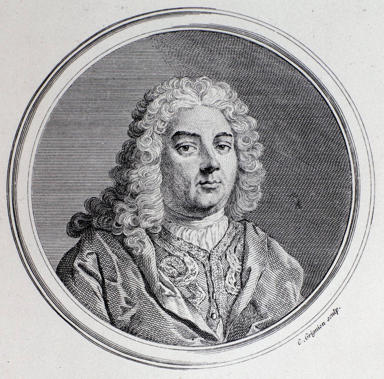 Porträtt av Georg Friedrich Handel (gravyr) av Unknown artist