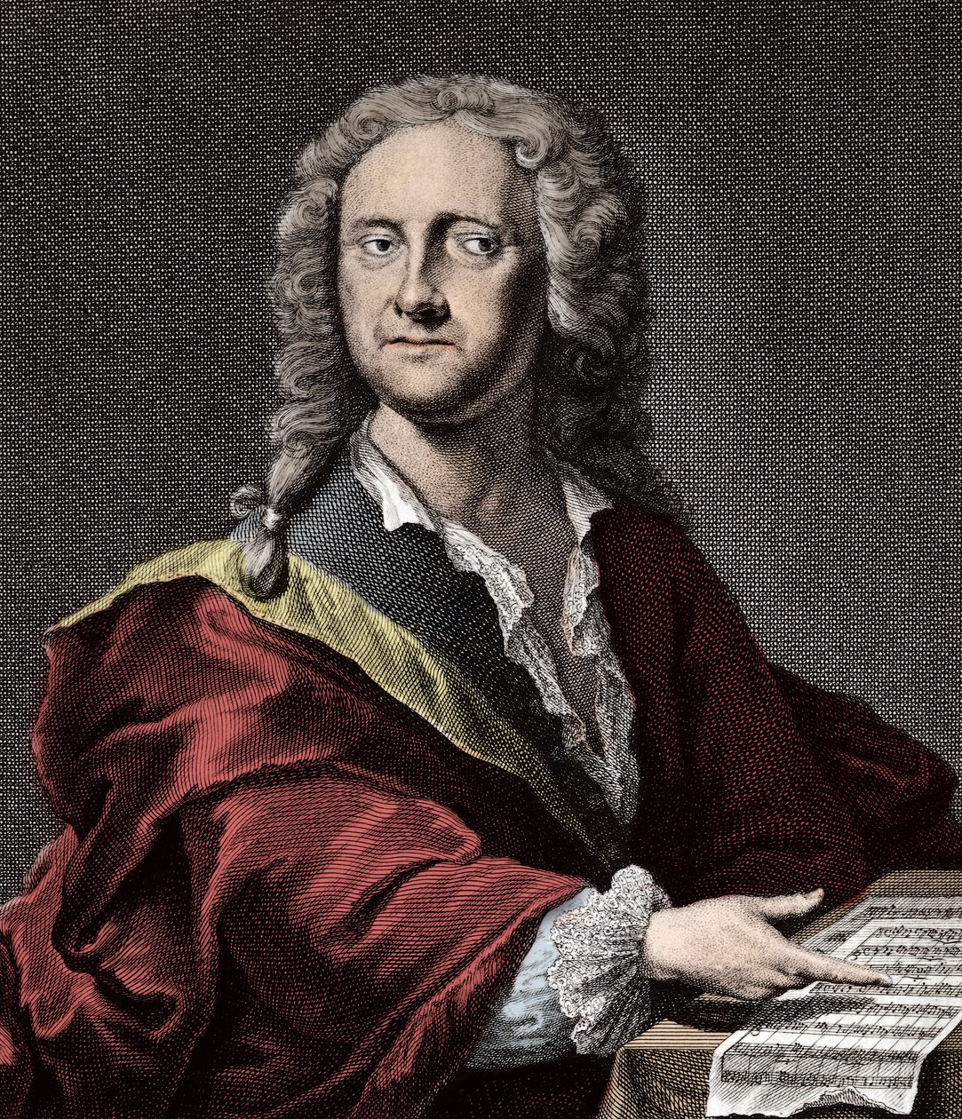 Porträtt av Georg Philipp Telemann (1681 -1767), tysk kompositör av Unknown artist