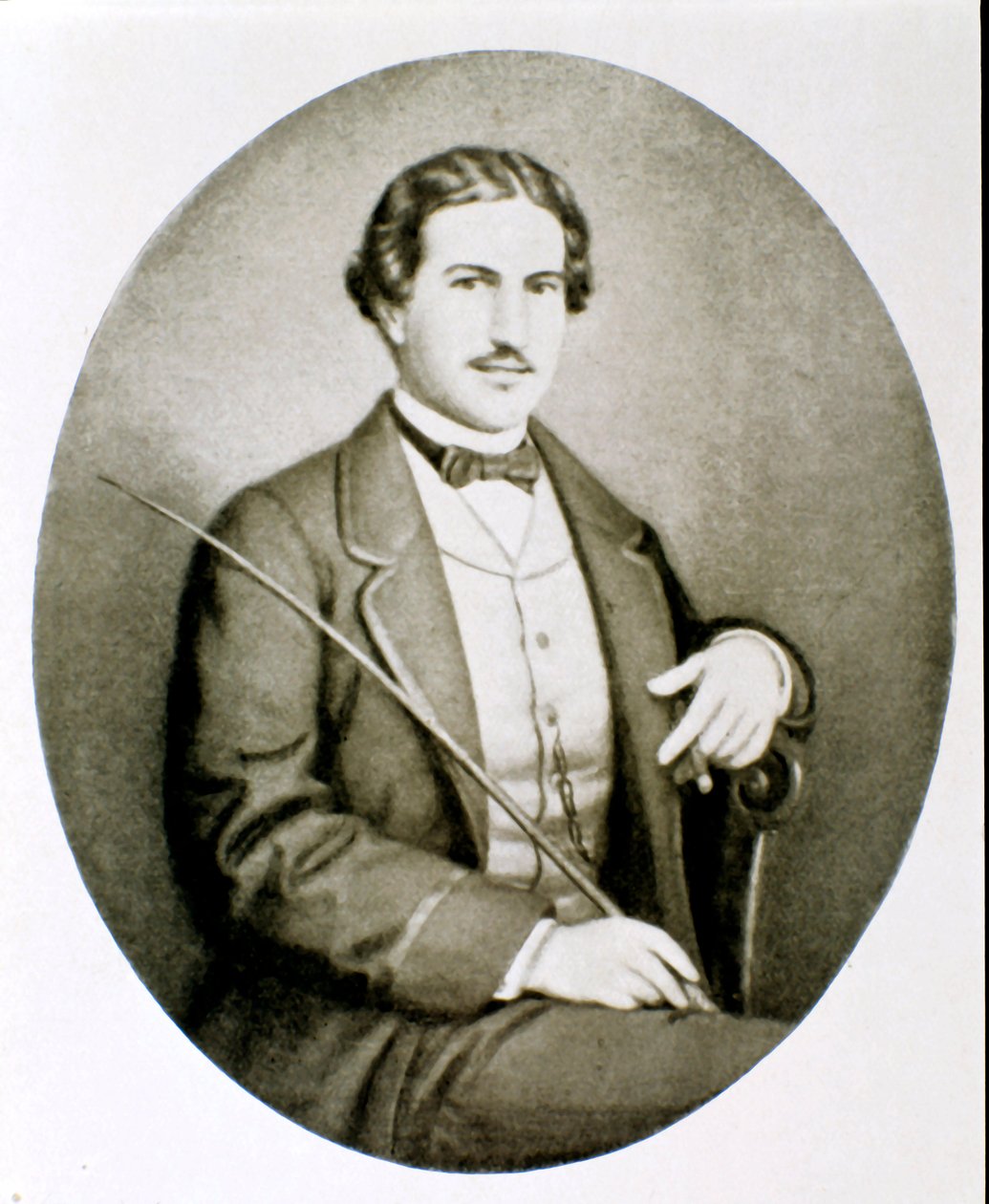 Porträtt av Gigio Caroli, älskare av Giuseppina Raimondi, andra fru till Giuseppe Garibaldi. Privat samling av Unknown artist