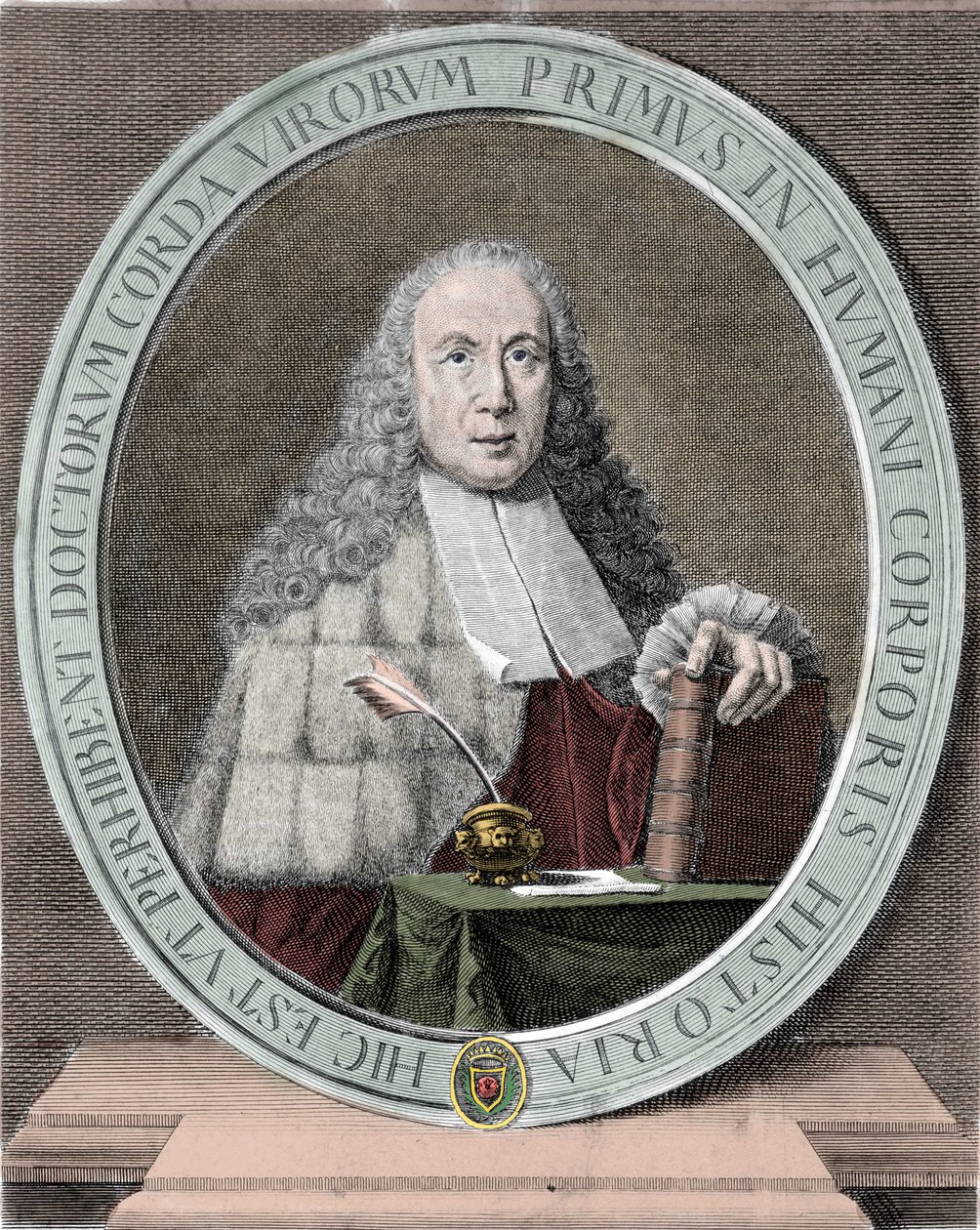 Porträtt av Giovanni Battista Morgagni (1682-1771) italiensk läkare och anatom. Milanese. av Unknown artist