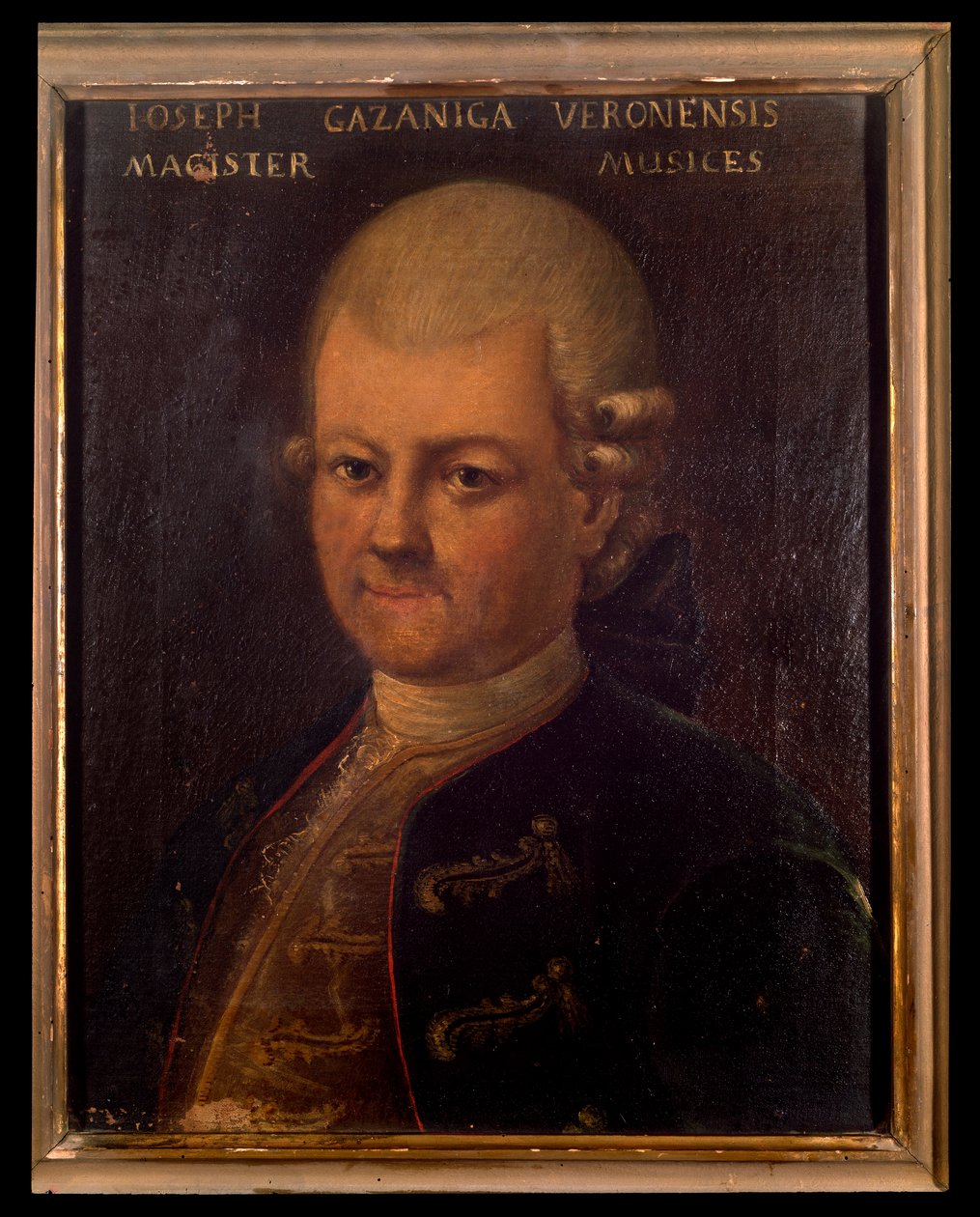 Porträtt av Giuseppe Gazzaniga (1743-1818) italiensk kompositör Anonym målning. 1700-talet. Bologna, medborgarmusikaliskt bibliografiskt museum. av Unknown artist