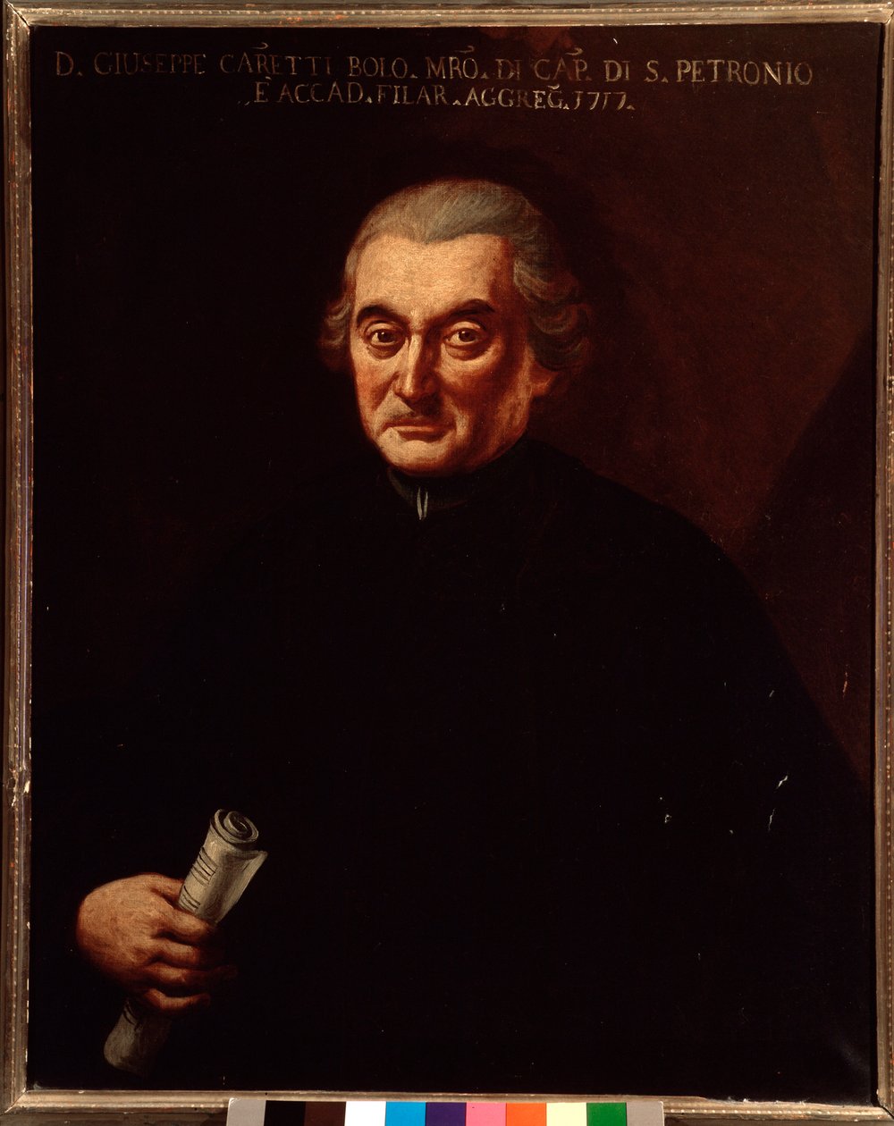 Porträtt av Giuseppe Maria Caretti (1690-1774) italiensk kompositör Anonym målning. 1700-talet. Bologna, Civic Museum Museum av Unknown artist