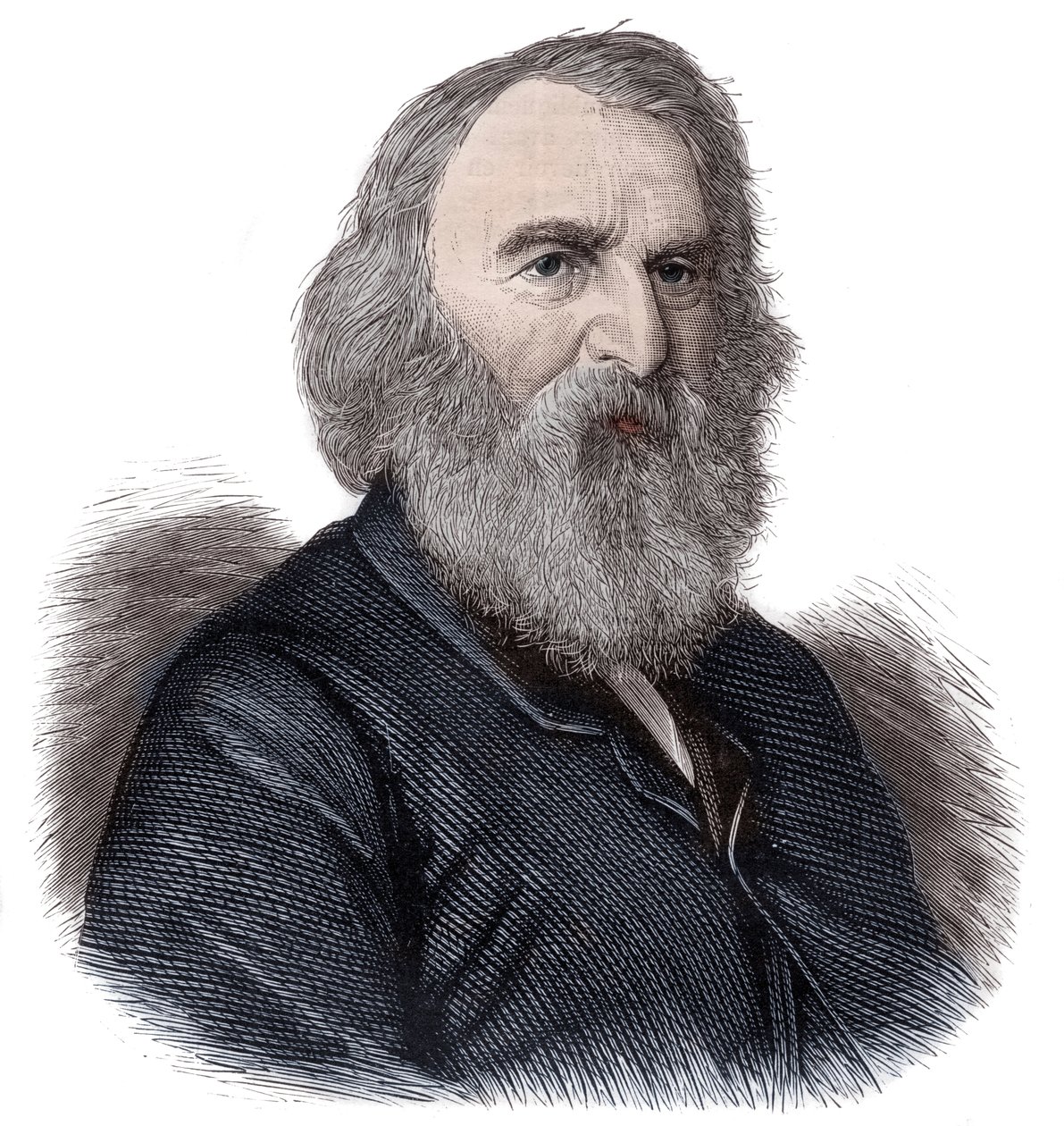 Porträtt av Henry Longfellow, amerikansk poet och pedagog av Unknown artist