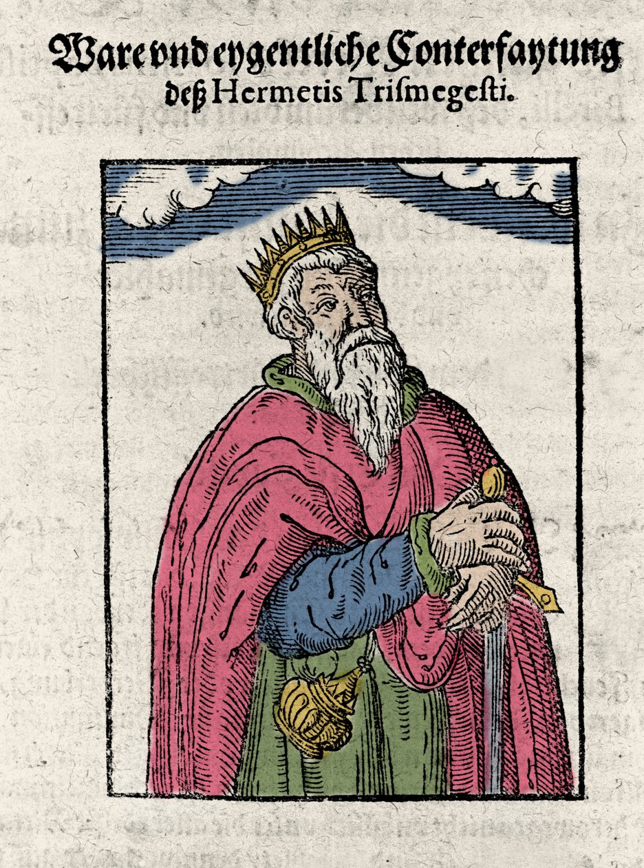 Porträtt av Hermes Trimegiste (Trismegistus), astrolog, av Unknown artist