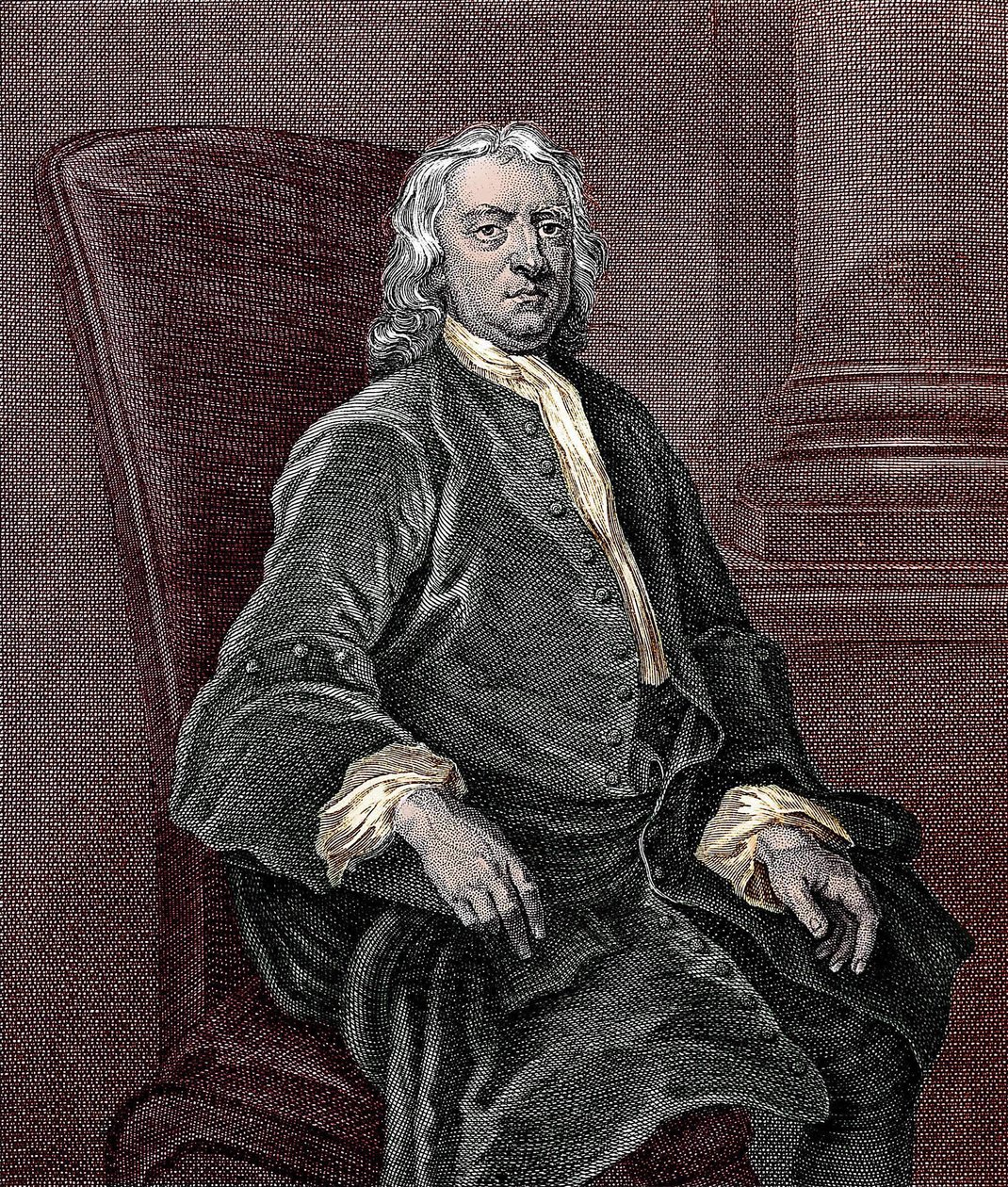 Porträtt av Isaac Newton (1642-1727) av Unknown artist