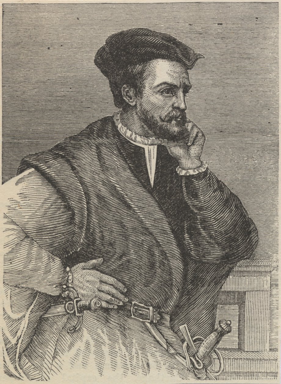 Porträtt av Jacques Cartier av Unknown artist