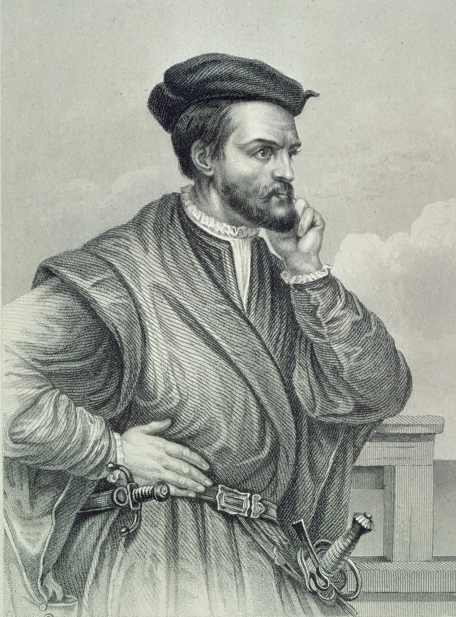 Porträtt av Jacques Cartier av Unknown artist