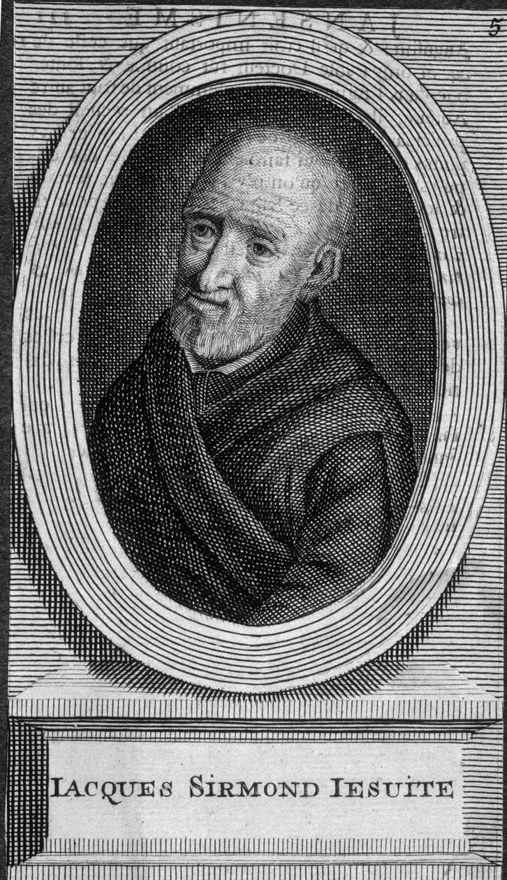 Porträtt av Jacques Sirmond, jesuit - n.d. av Unknown artist