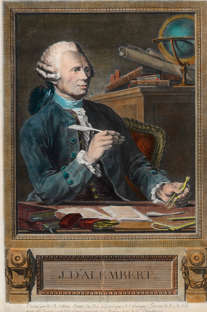 Porträtt av Jean Le Rond d