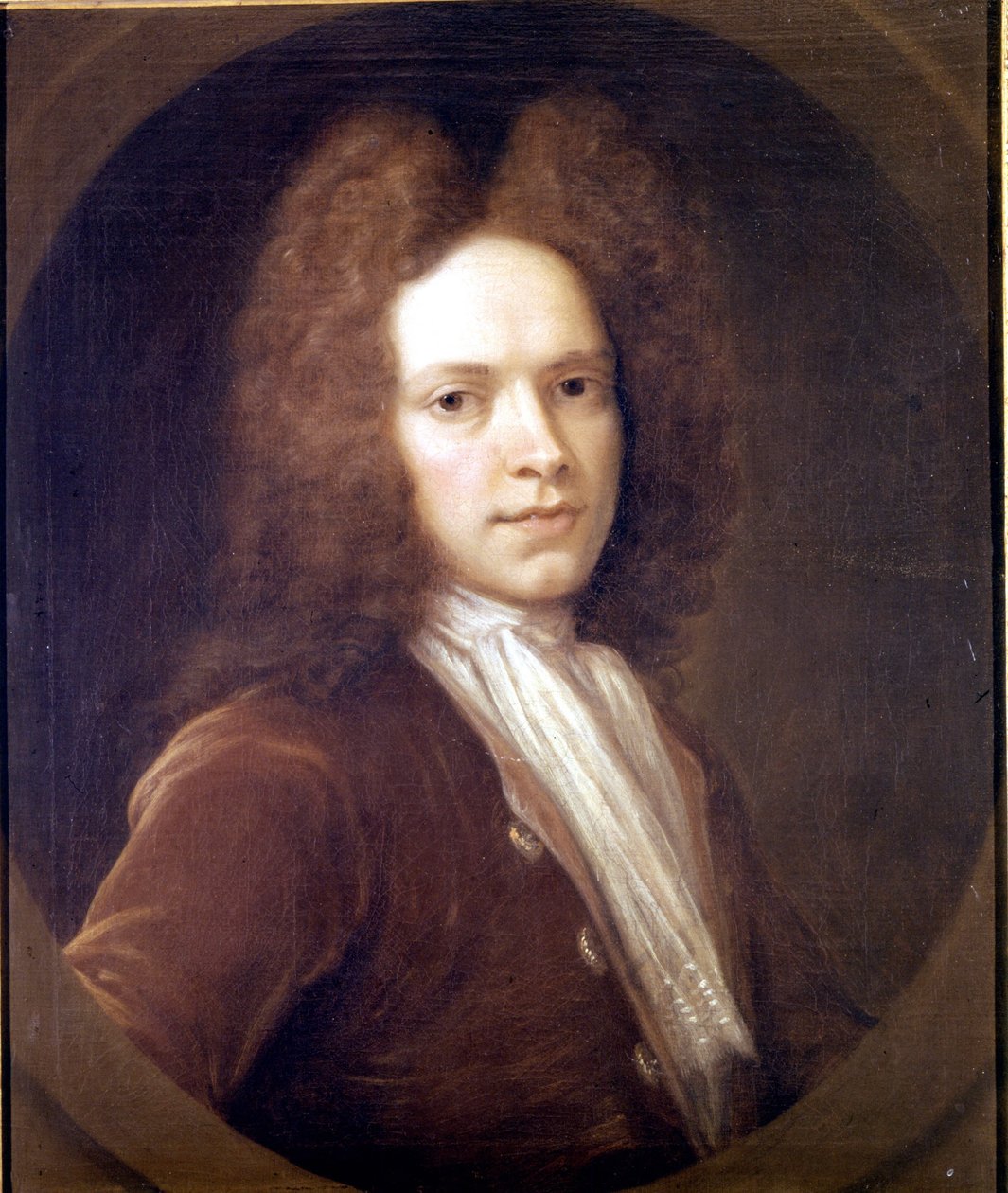 Porträtt av John Christopher Pepusch (1667 - 1752) brittisk kompositör. av Unknown artist
