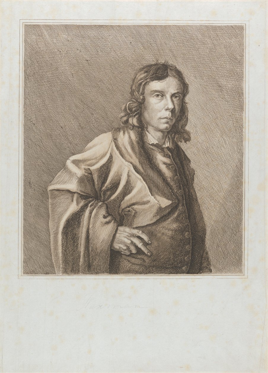 Porträtt av John Flaxman av Unknown artist