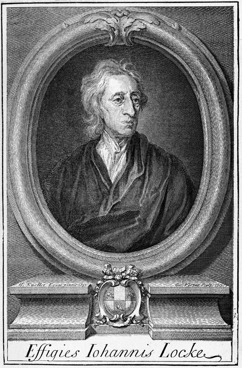 Porträtt av John Locke (1632 - 1704), engelsk filosof. av Unknown artist
