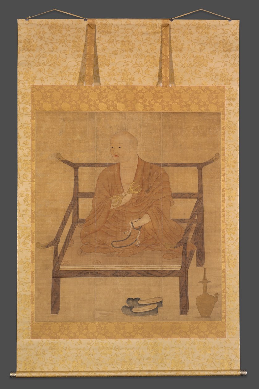 Porträtt av Kobo Daishi (Kukai) av Unknown artist